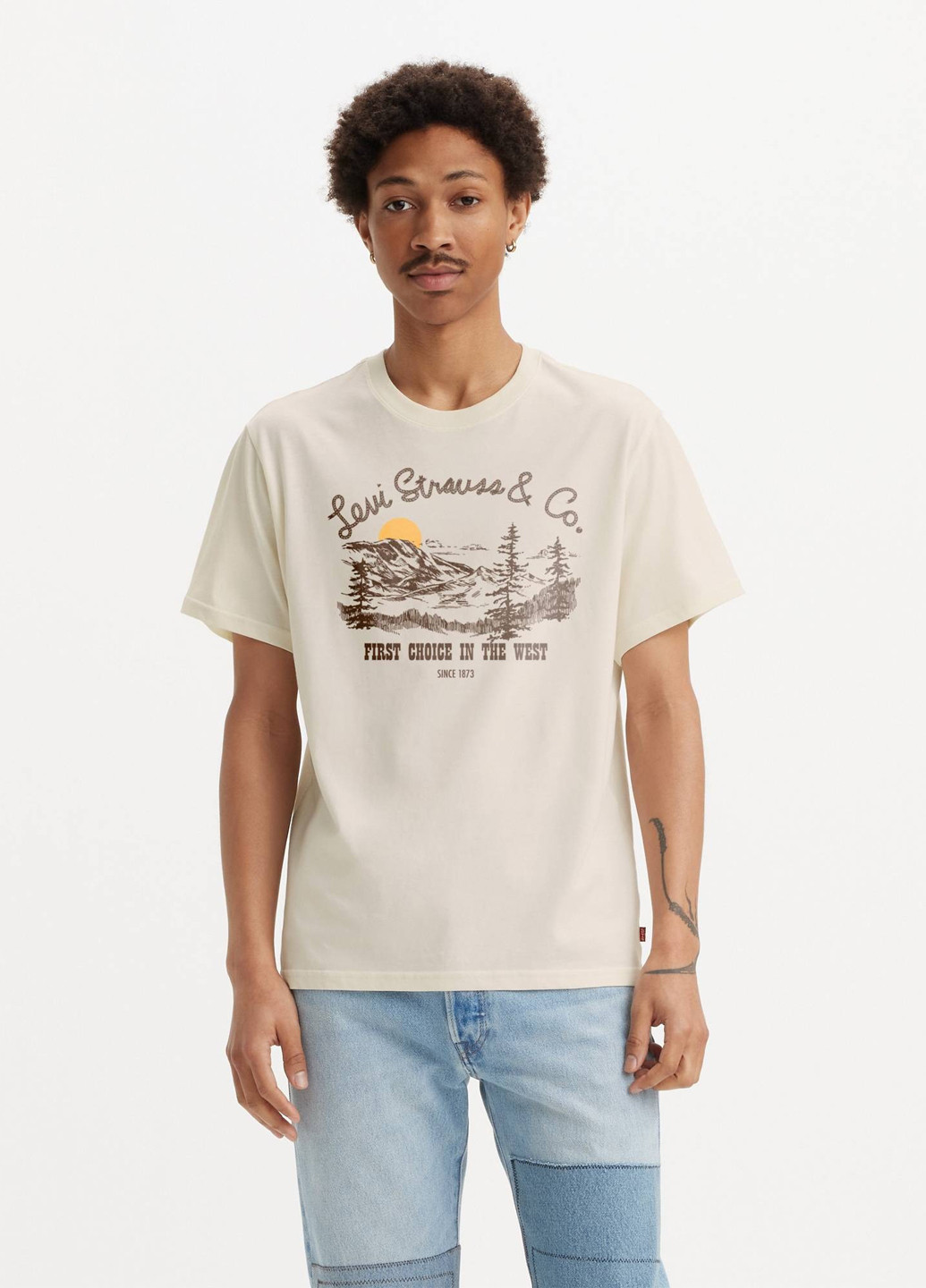 Молочна футболка Levi's