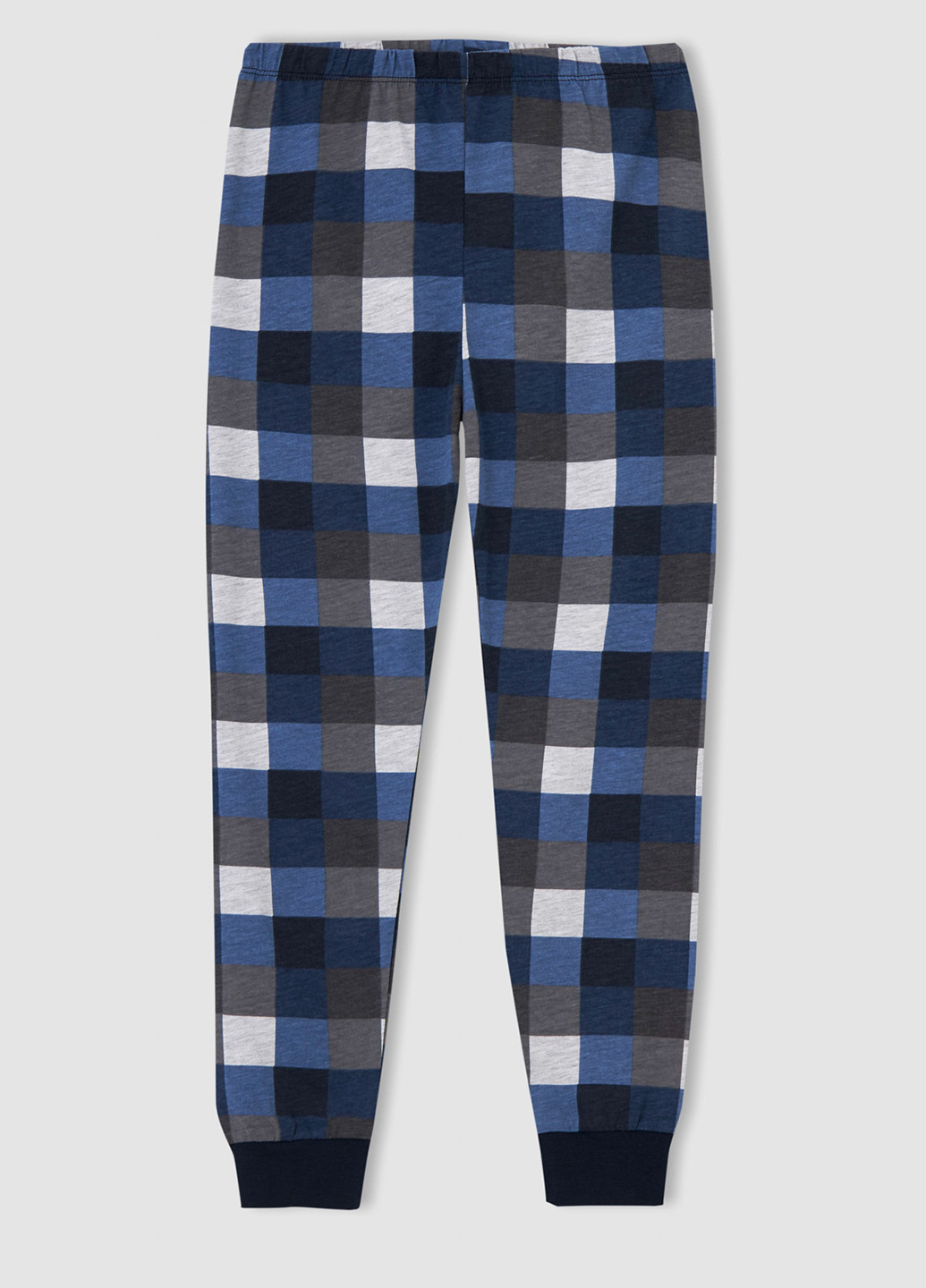Сіро-синя всесезон піжами (з довгими рукавами, штани) реглан + брюки DeFacto