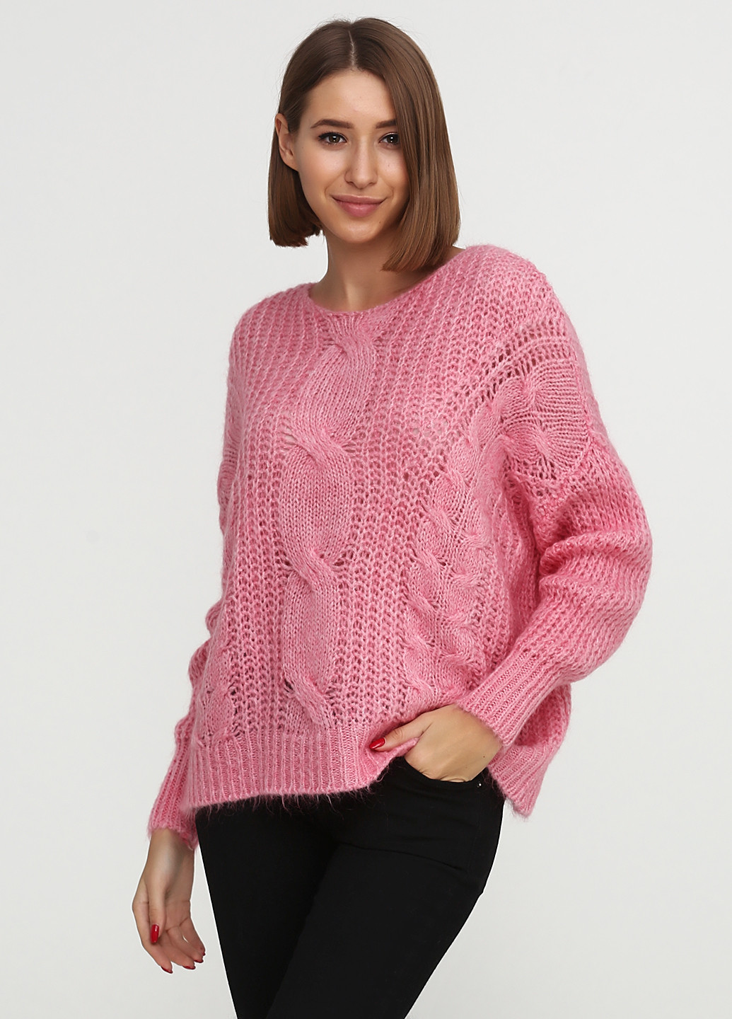 Светло-розовый демисезонный джемпер джемпер Alpini Knitwear