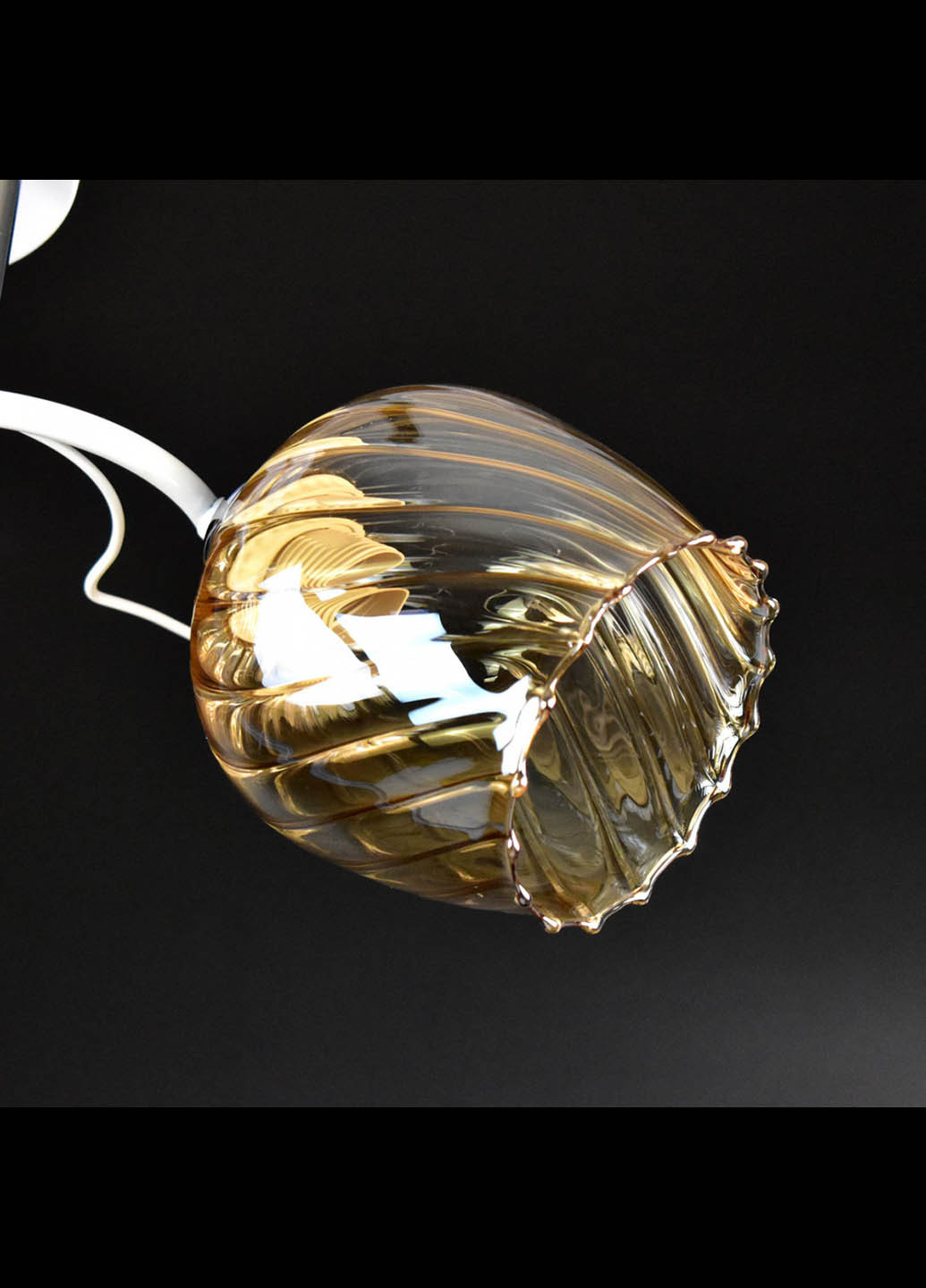 Люстра стельова на 2 лампочки 7367C / 2-wh Білий 25х19х50 см. Handmade (234538007)