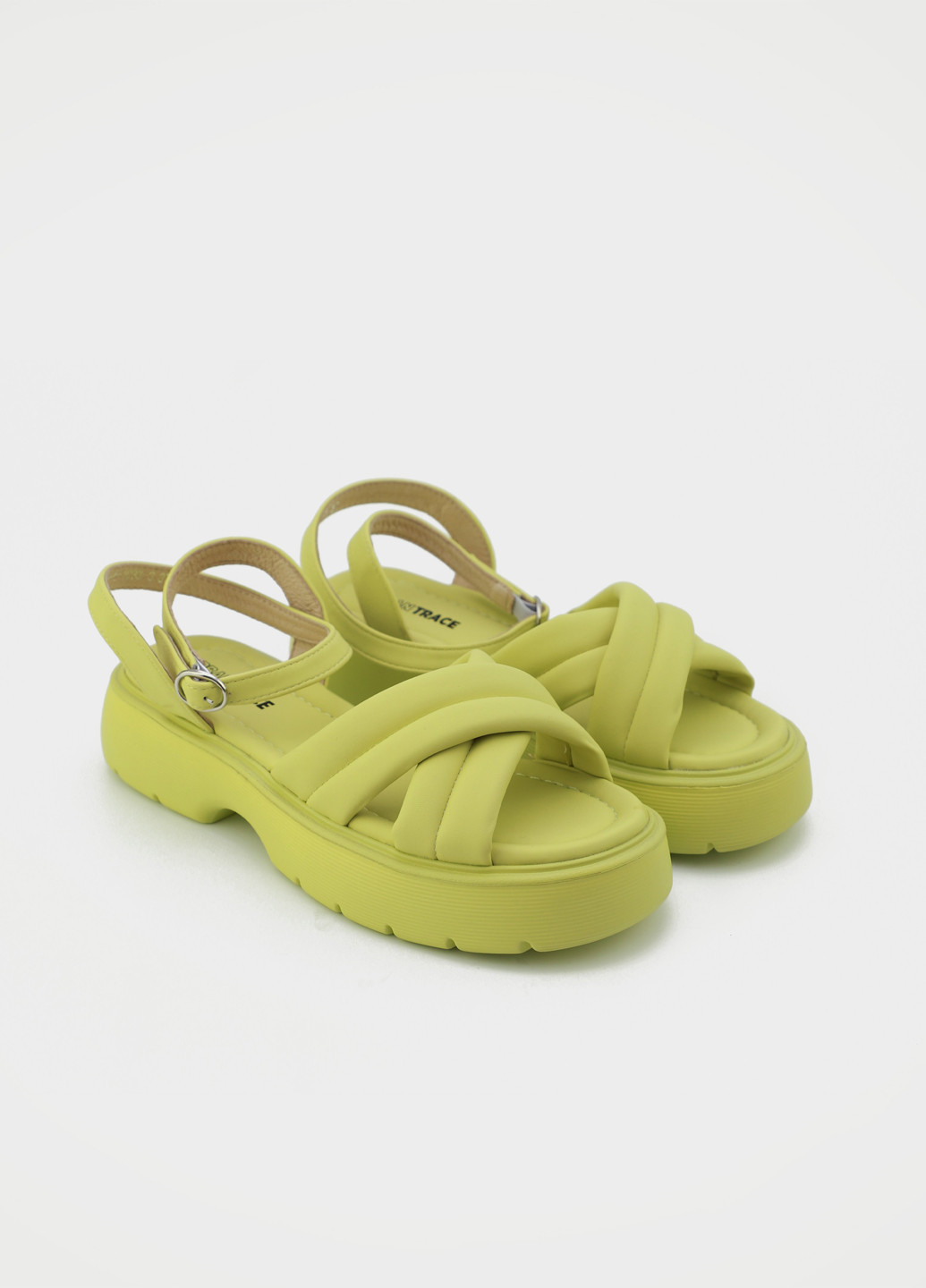 Салатовые босоножки URBAN TRACE с ремешком