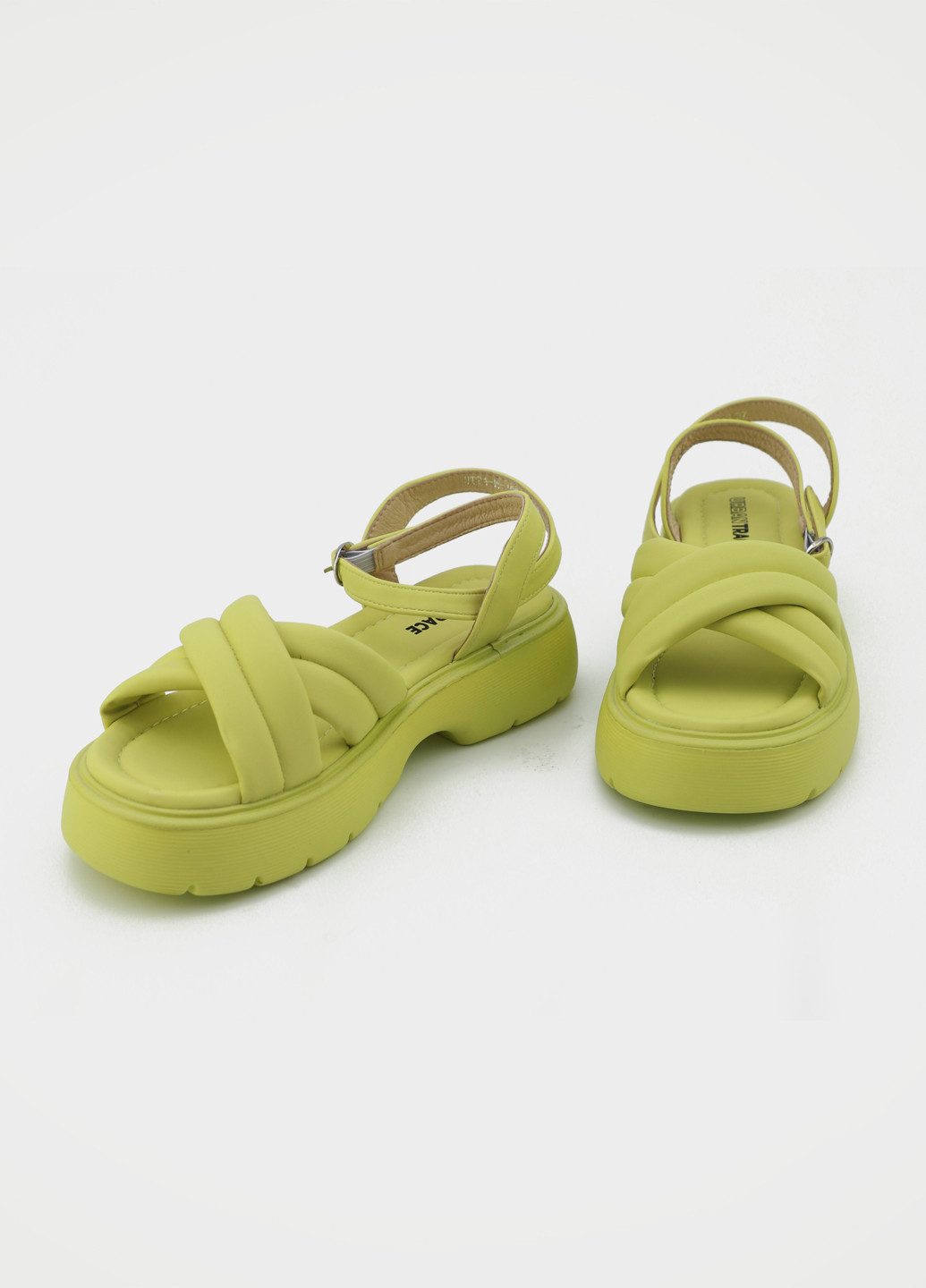 Салатовые босоножки URBAN TRACE с ремешком