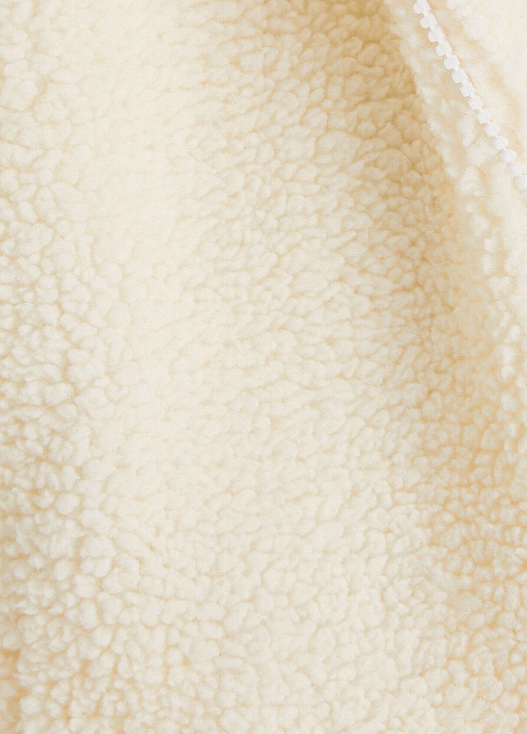 Полушубок KOTON однотонный молочный кэжуал