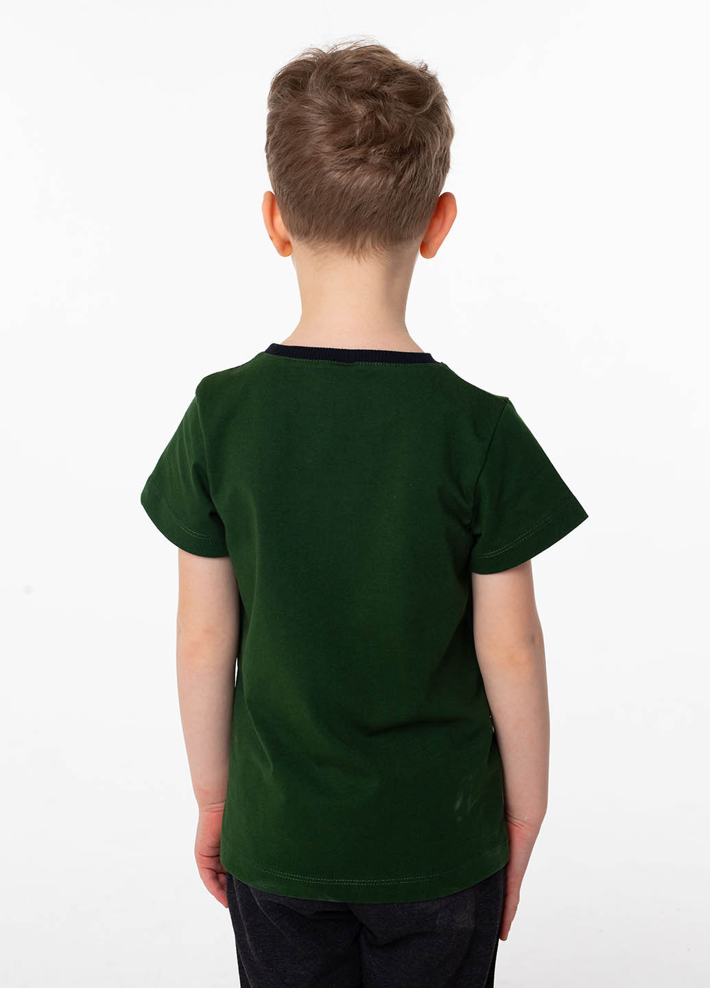 Темно-зелена літня футболка Vidoli