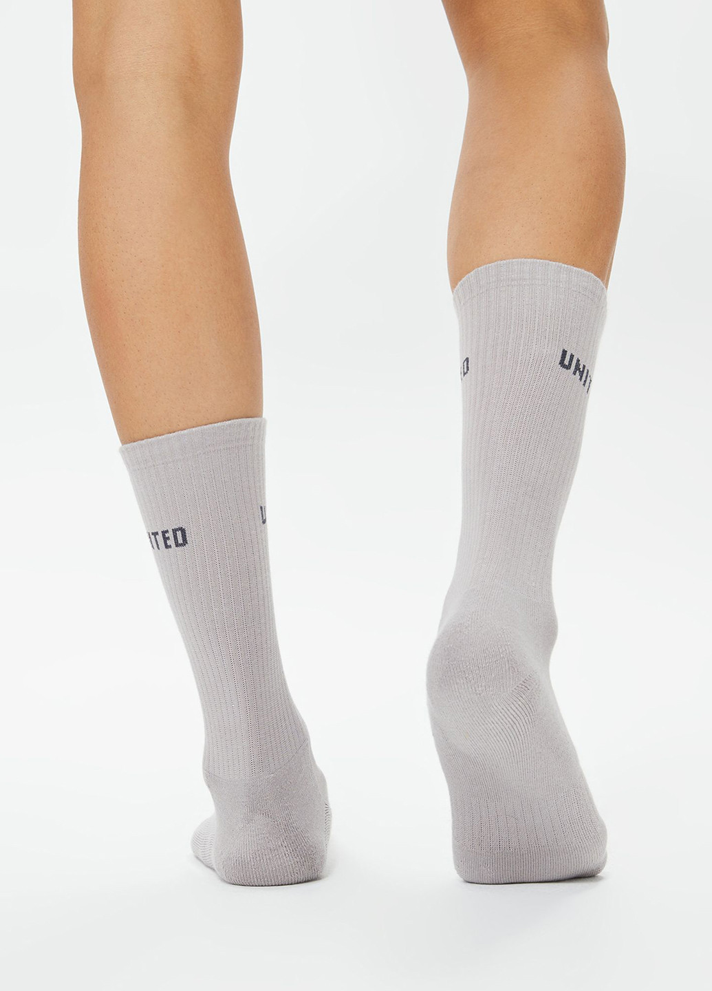 Чёрно-белых носки (3 пары) UNITED4 надписи (329058679)