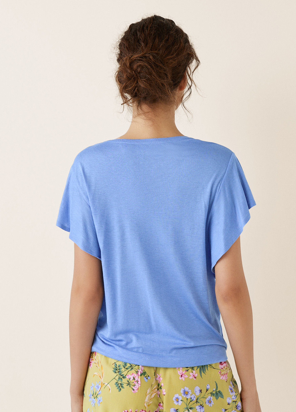 Блакитна літня футболка з коротким рукавом Women'secret