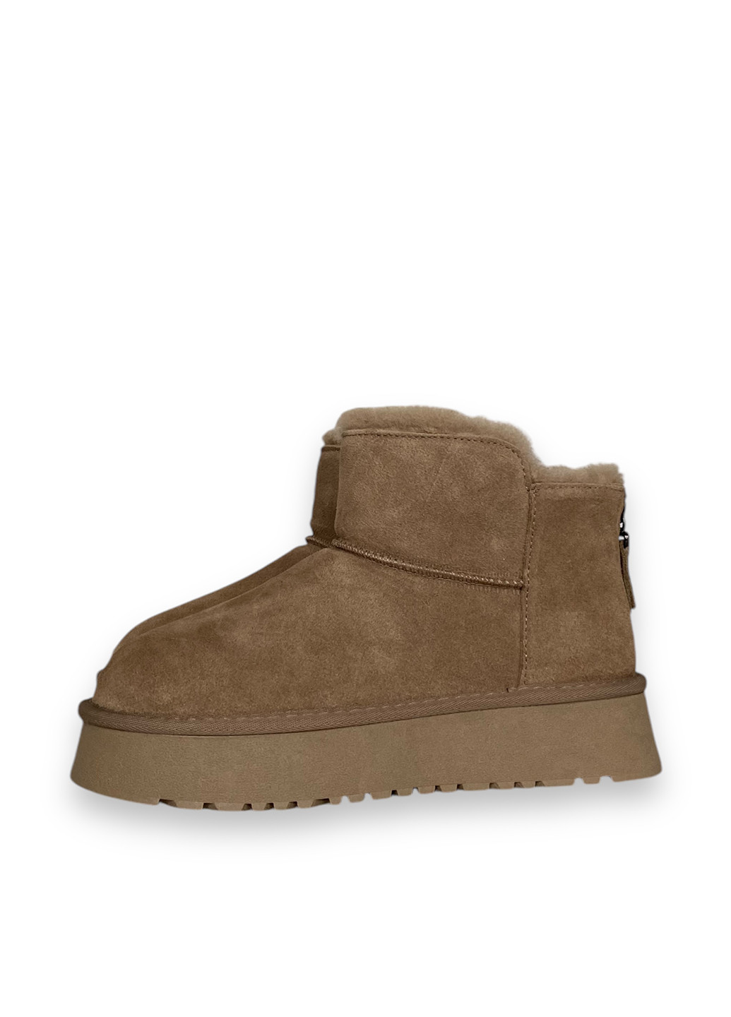 Зимние ботинки ALLSY без декора из натуральной замши