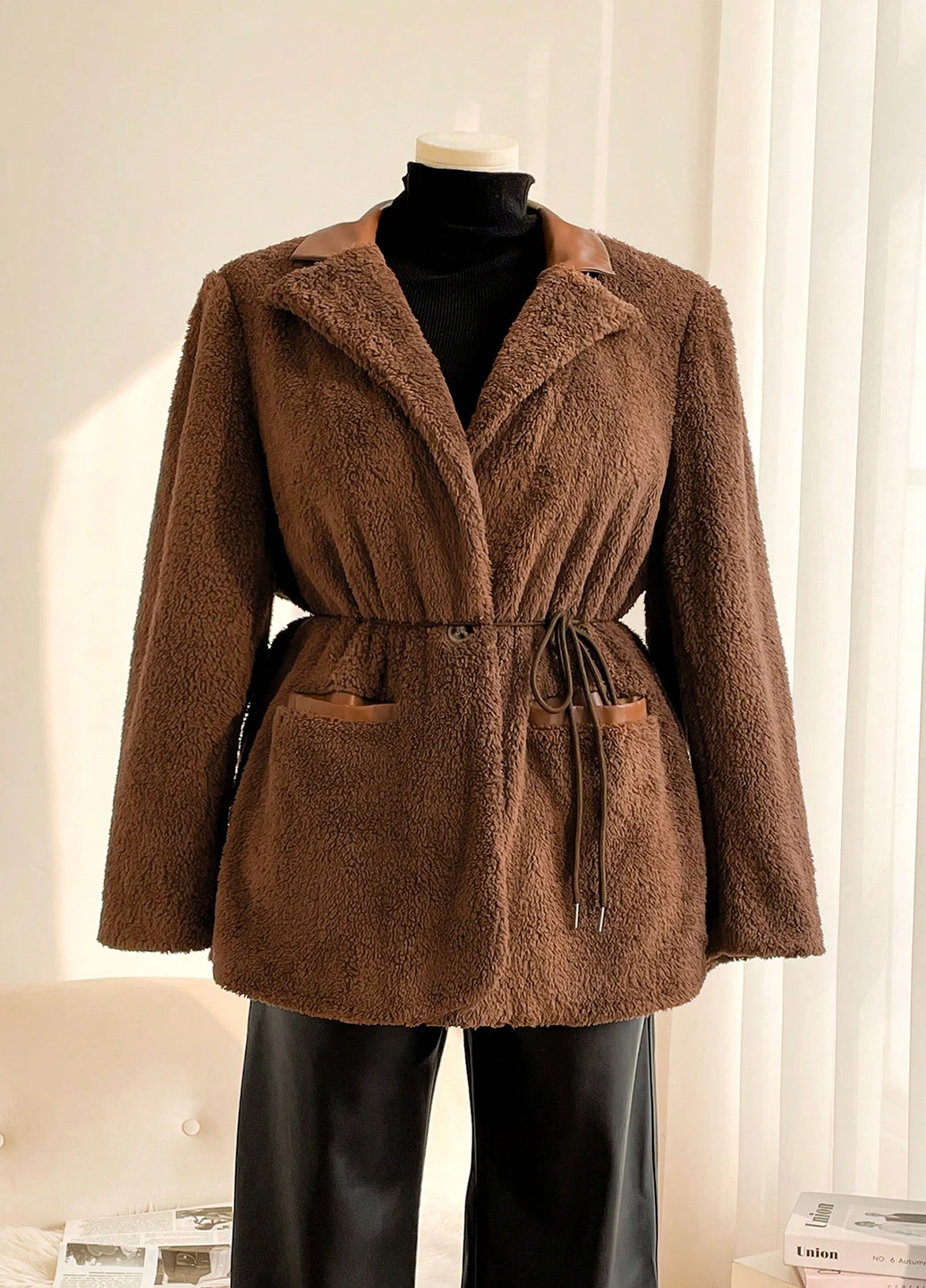Коричневая зимняя куртка SHEIN