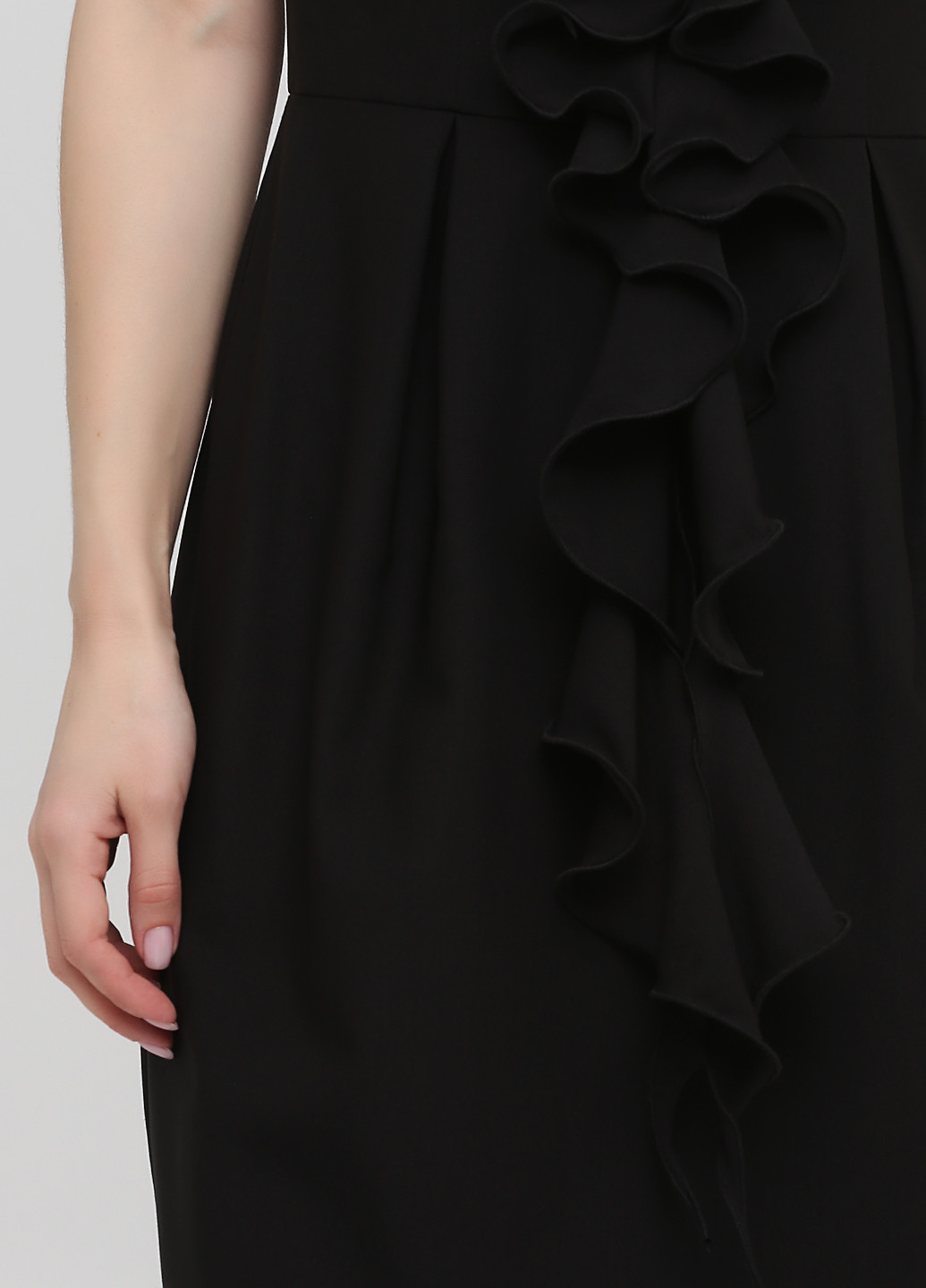 Чорна коктейльна плаття, сукня з відкритими плечима Angel однотонна