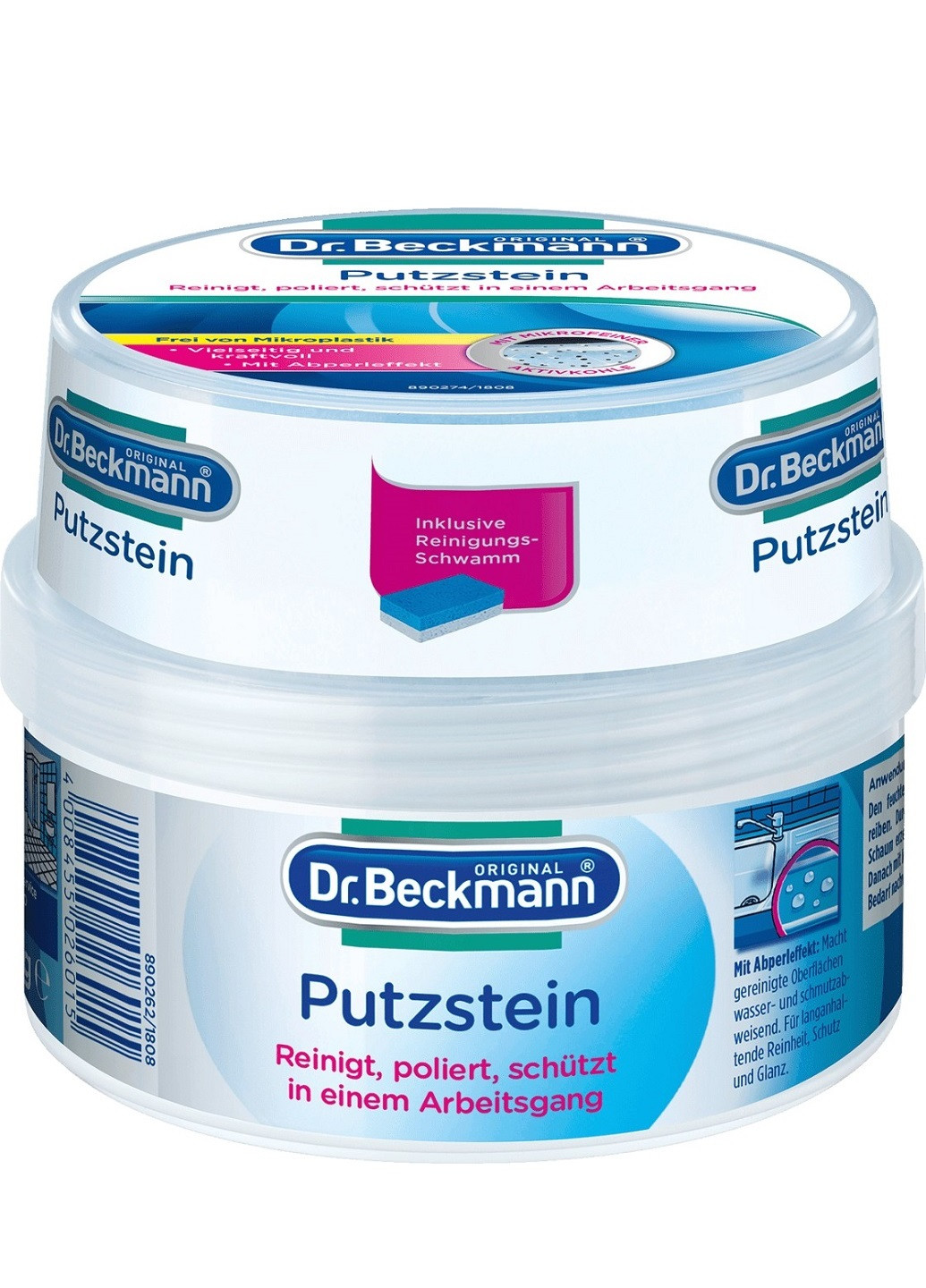 Универсальная паста для чистки ванной, кухни и различных поверхностей PutzStein 400 г Dr. Beckmann (253332309)