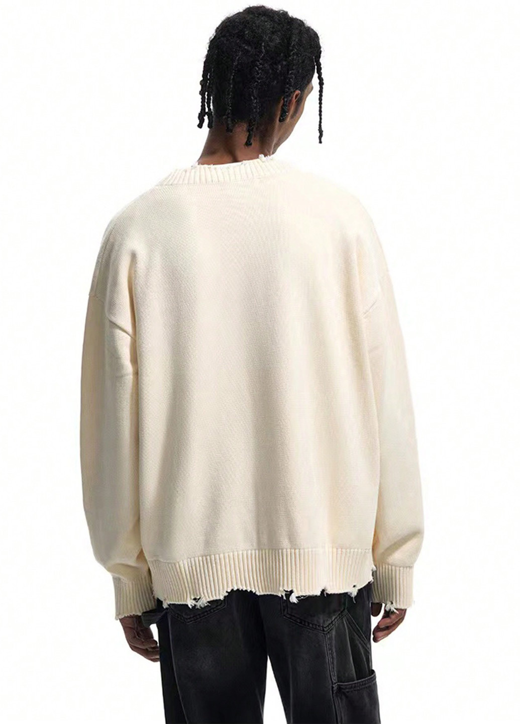 Кремовый демисезонный кардиган SHEIN