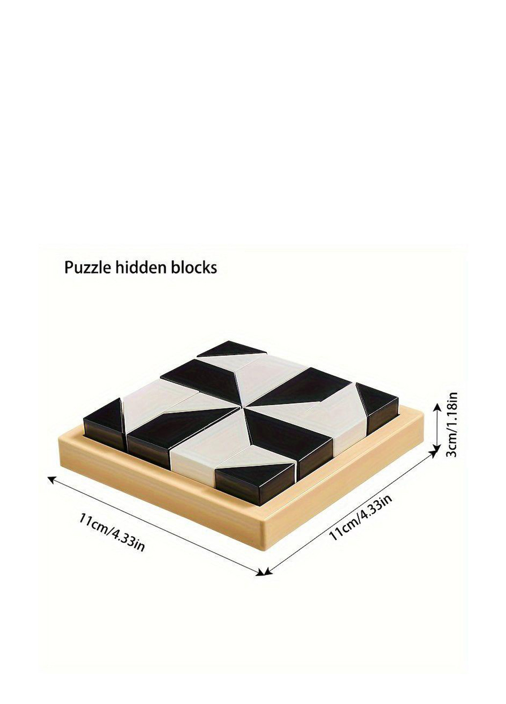 Головоломка Геометрические пазлы для обучения логическому мышлению No Brand (321997357)