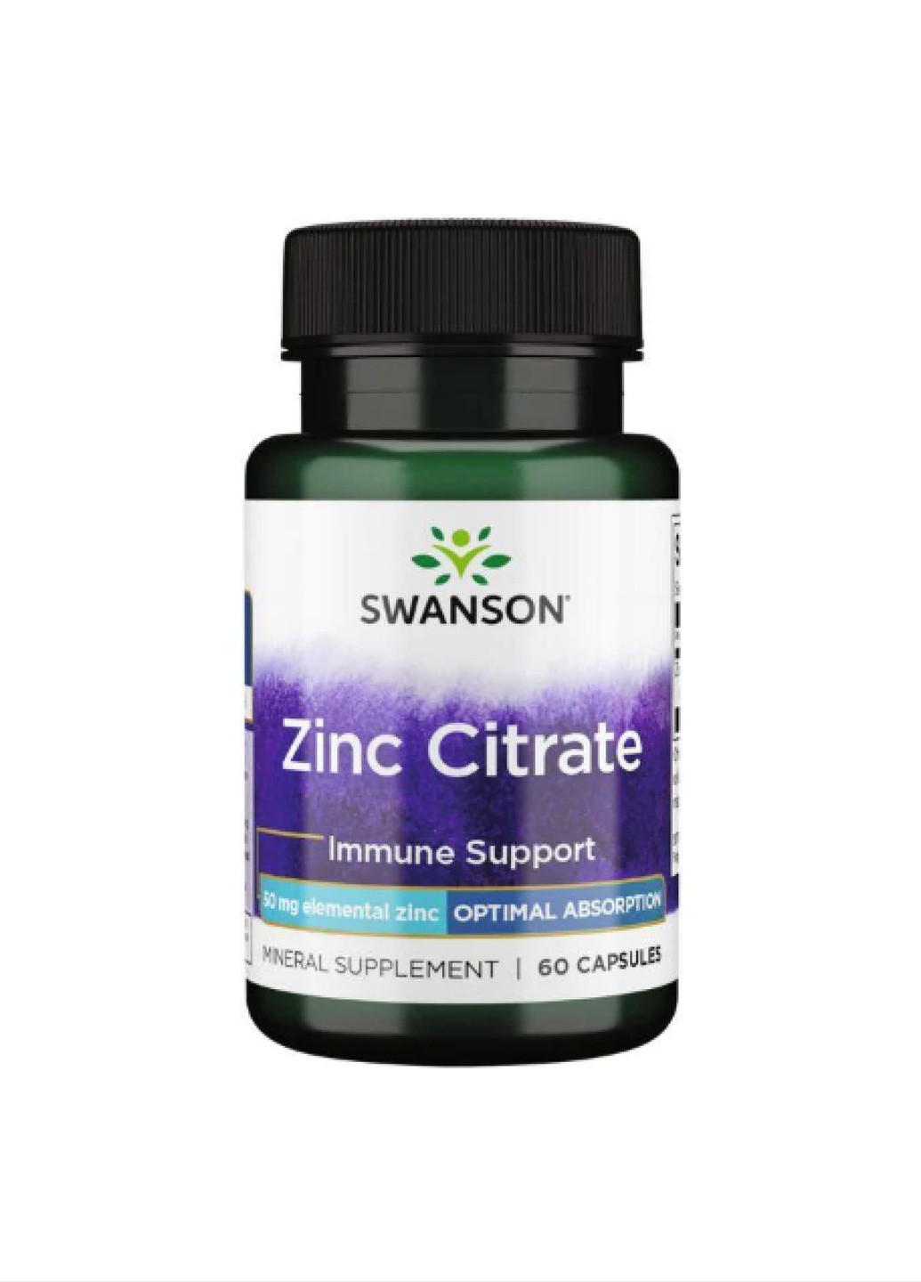 Цинк Zinc Citrate 50mg 60caps Swanson (252531627)