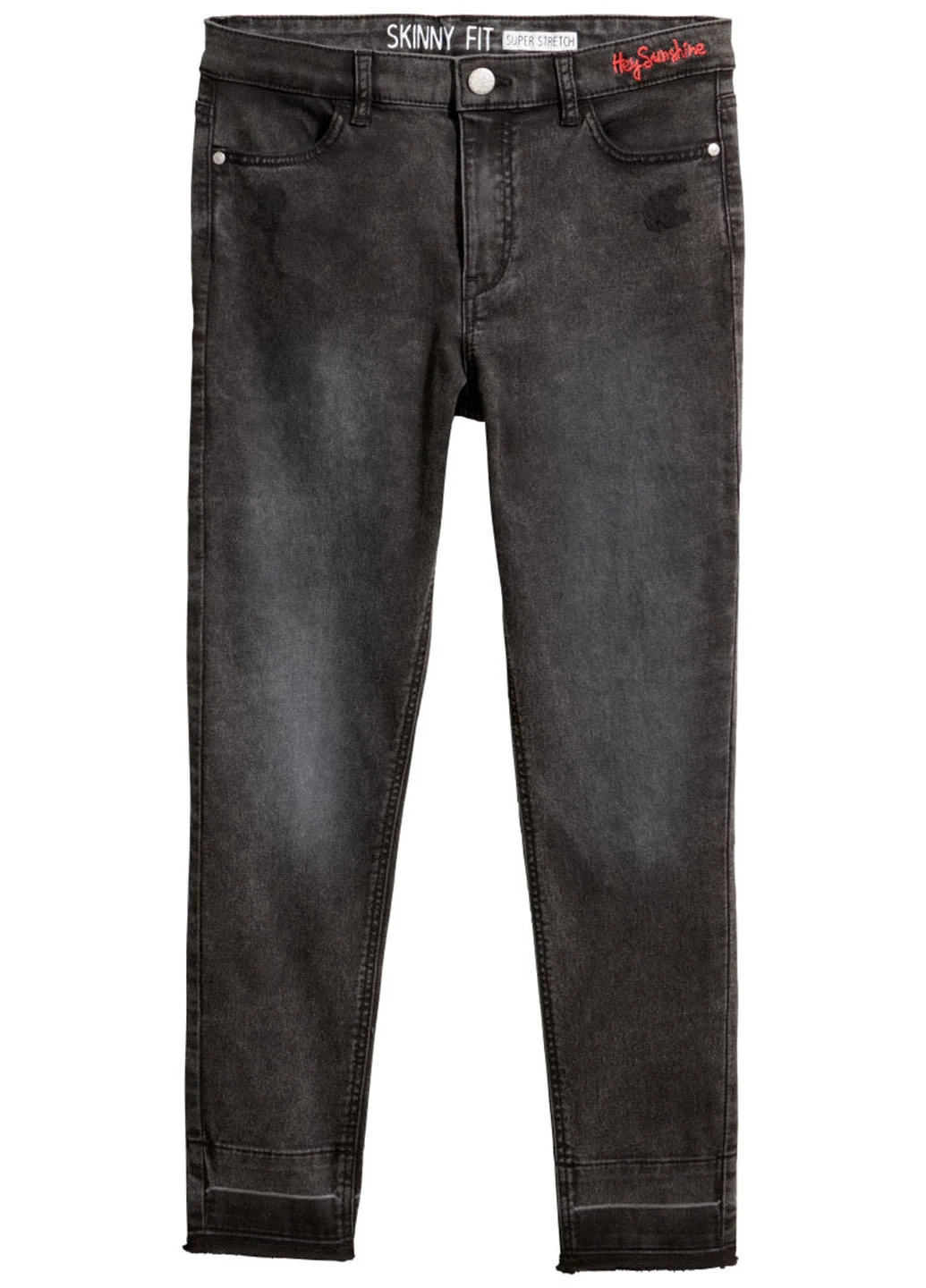 демисезонные зауженные джинсы H&M