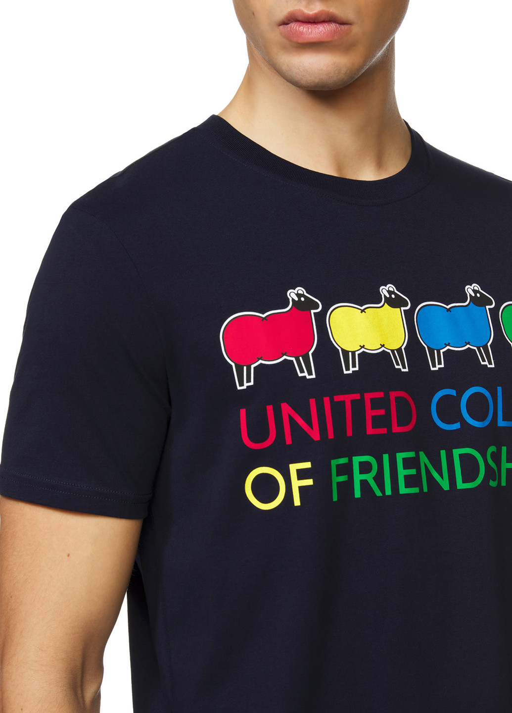Чорна футболка United Colors of Benetton