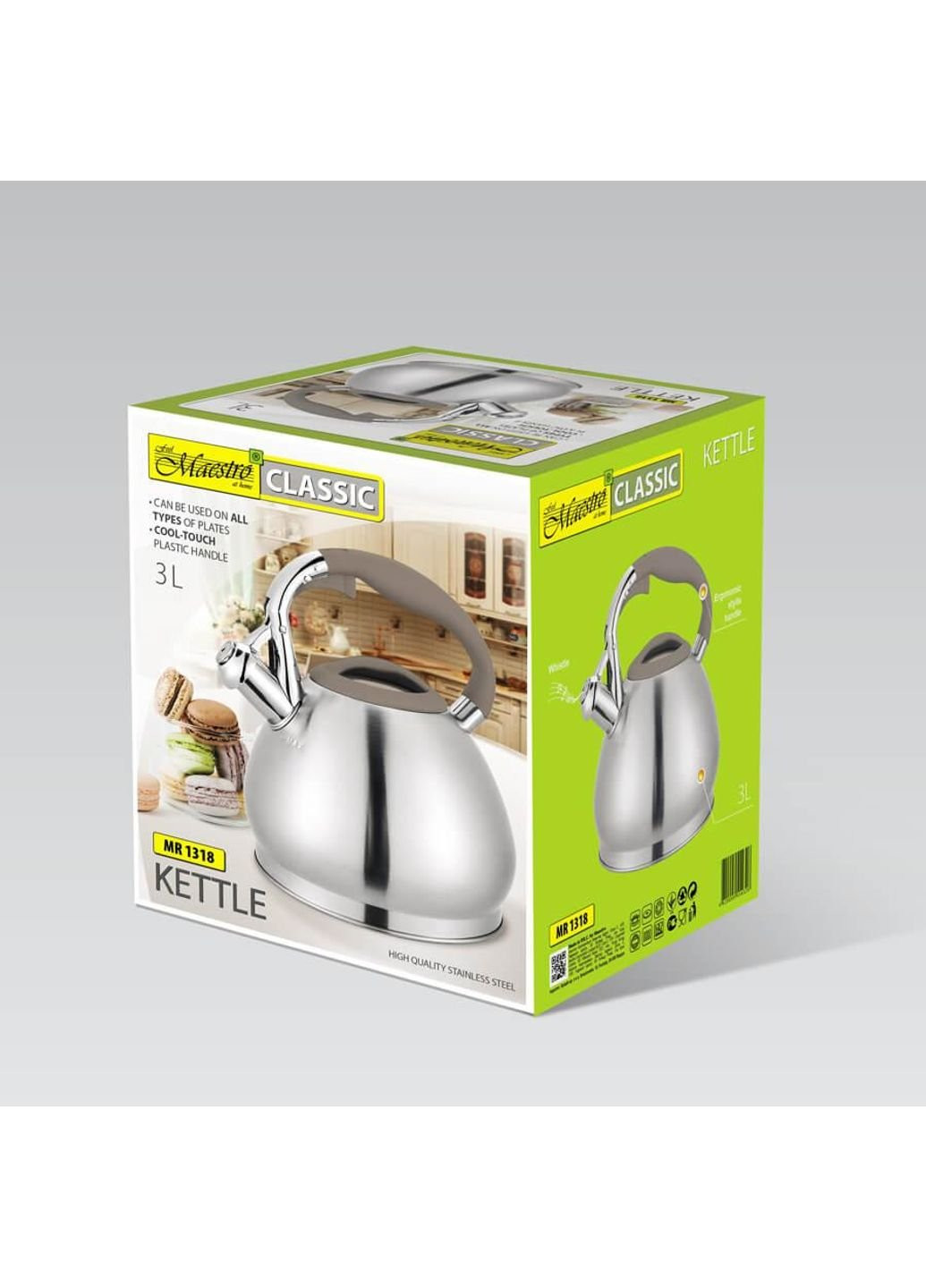 Чайник зі свистком MR-1318 3 л Maestro (253545165)