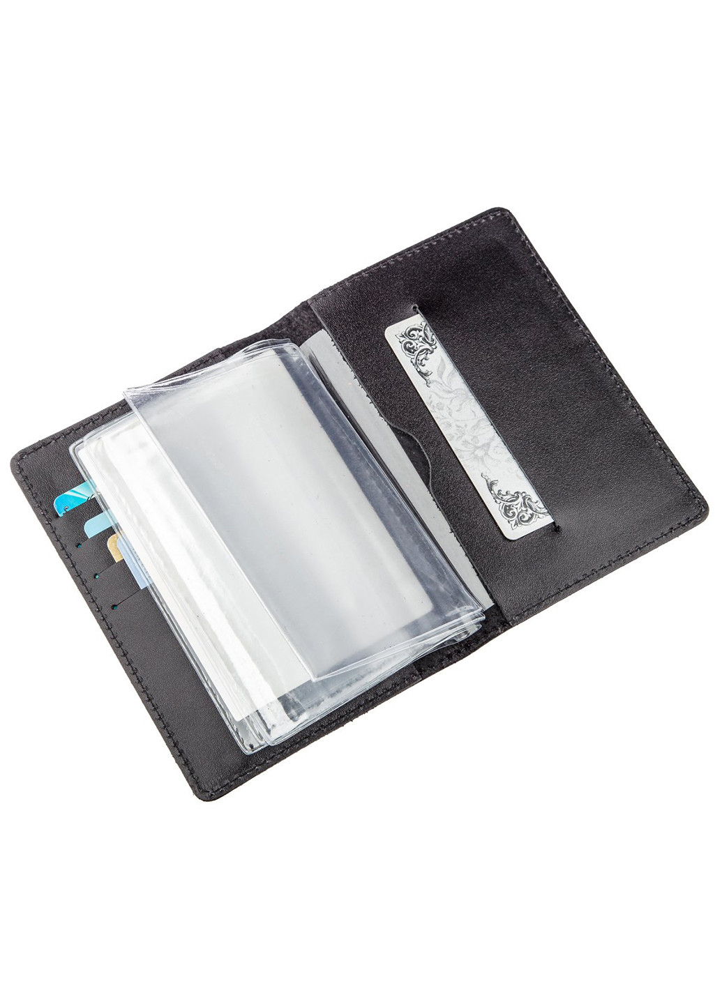 Шкіряна обкладинка для документів 13х9,5х1 см Shvigel (252414518)