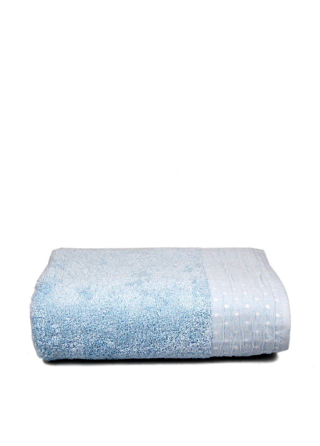No Brand полотенце, 50х90 см однотонный голубой производство - Узбекистан