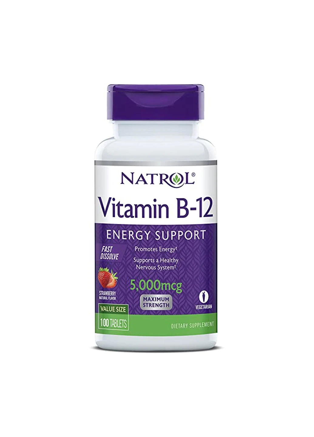 Вітамін Б 12 Vitamin B-12 5000 mcg 100 таблеток Natrol (255409301)