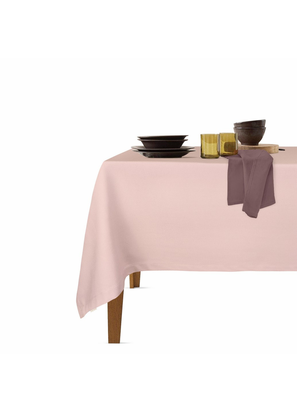 Столовый набор для сервировки стола скатерть Rose 140х180 и салфетки тканевые Chocolate 35х35 - 4 шт (4822052074138) Cosas (252506562)