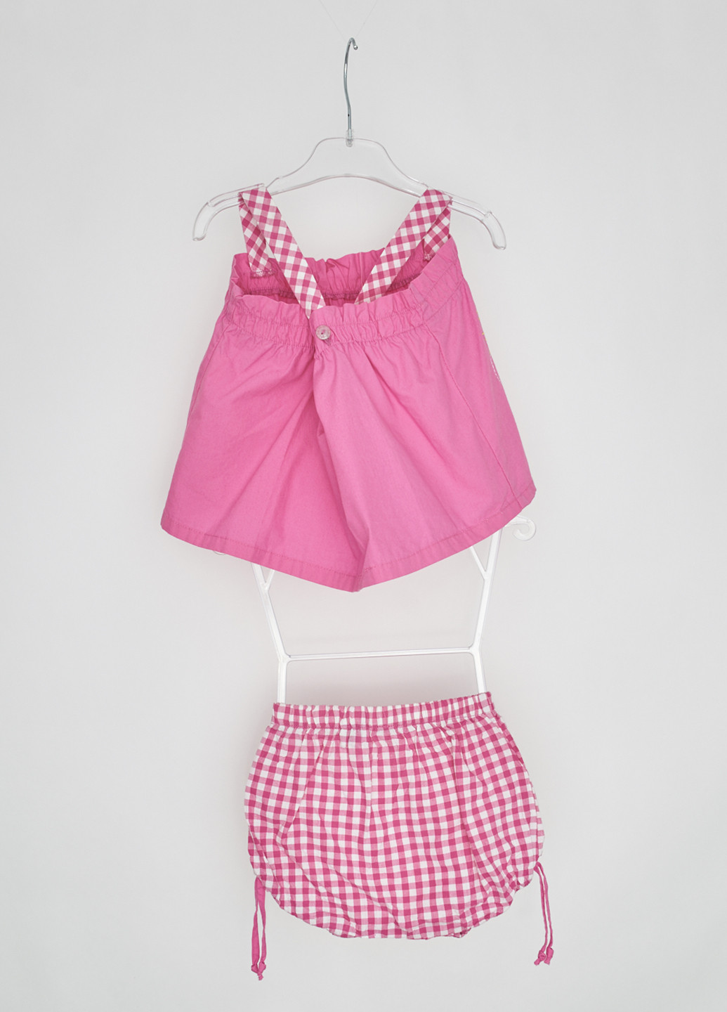 Розовый летний комплект (топ, шорты) Marasil
