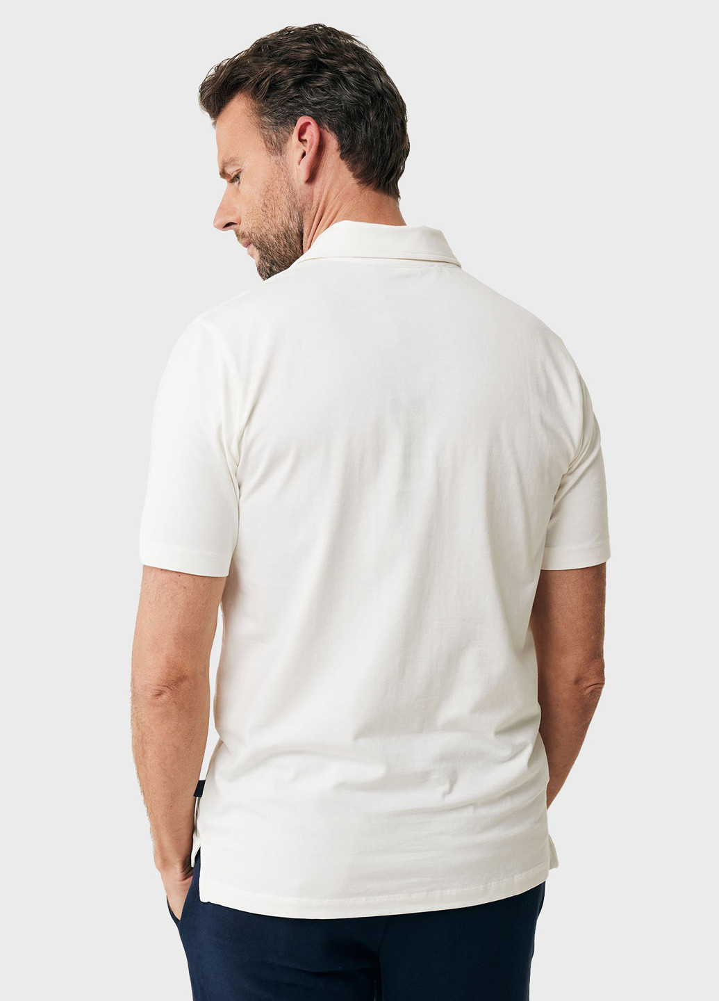 Белая футболка-поло для мужчин Mexx однотонная