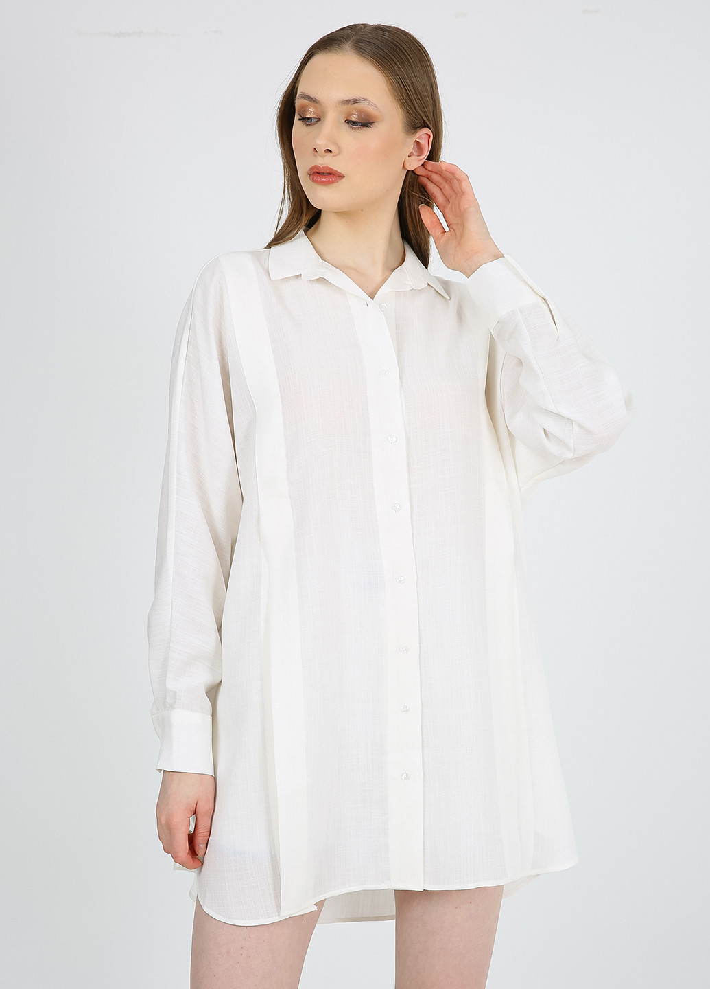 Молочна кежуал сукня сукня-сорочка Casalini однотонна