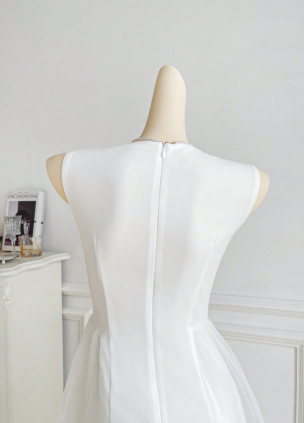 Білий кежуал сукня кльош SHEIN однотонна