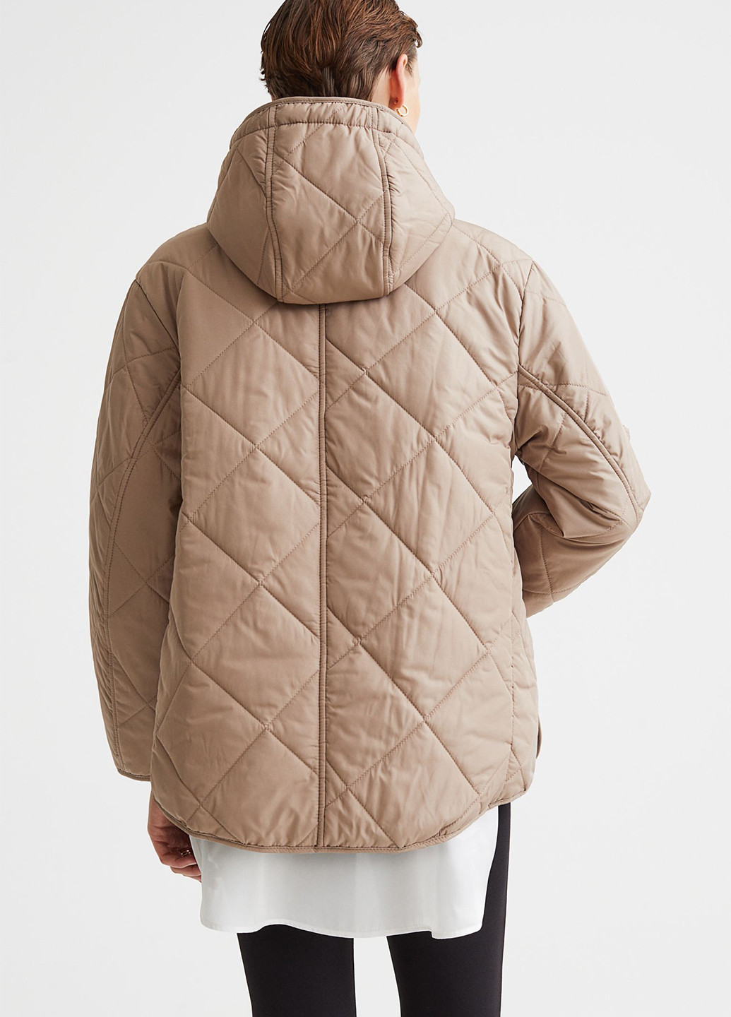 Бежева демісезонна куртка вільного крою H&M