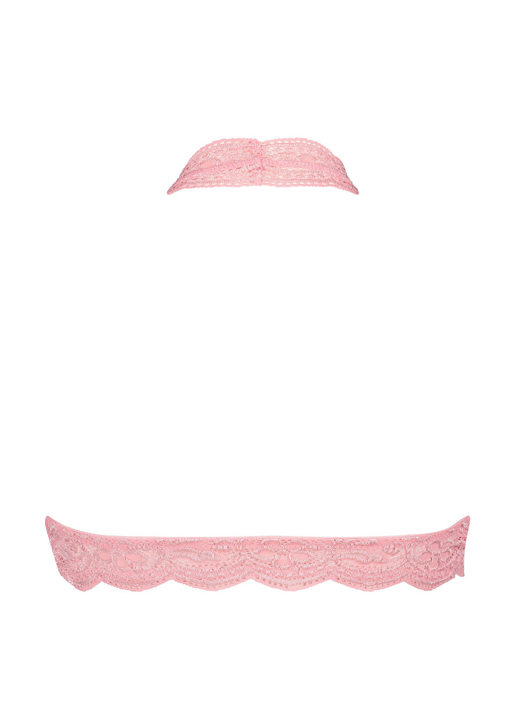 Світло-рожевий тріенджел бюстгальтер Hunkemoller без кісточок поліамід