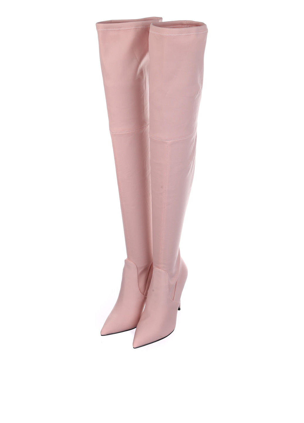 Розовые осенние ботфорты Schuh на высоком каблуке