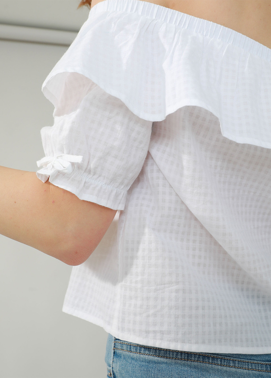 Белая летняя блуза Pimkie