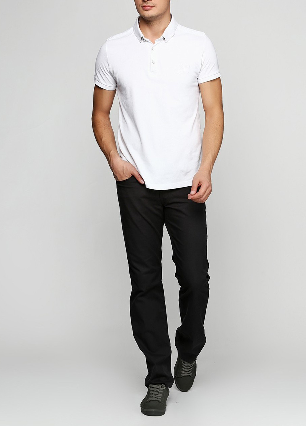 Черные демисезонные прямые джинсы Pierre Cardin