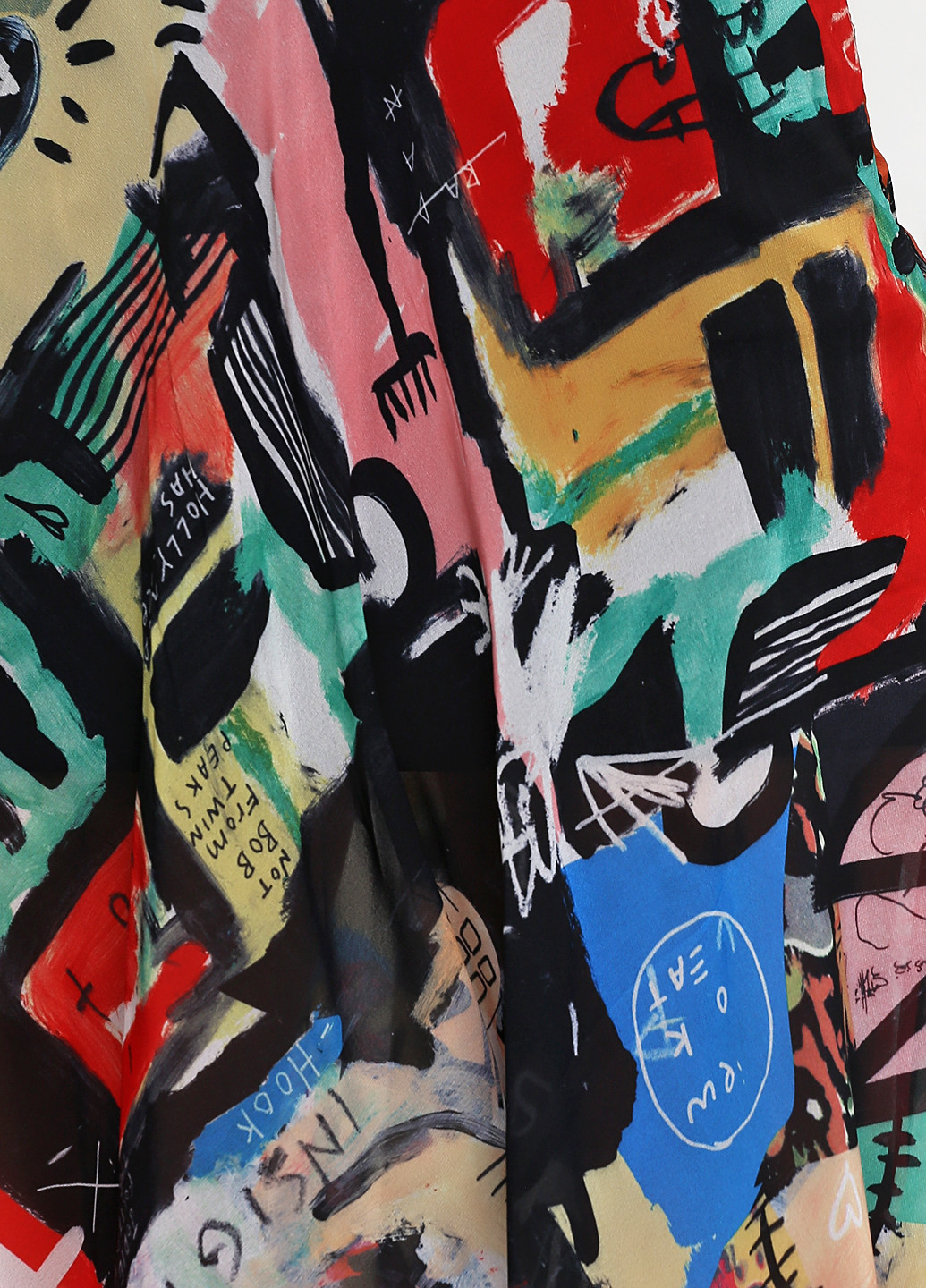 Разноцветная кэжуал с абстрактным узором юбка Waggon а-силуэта (трапеция)