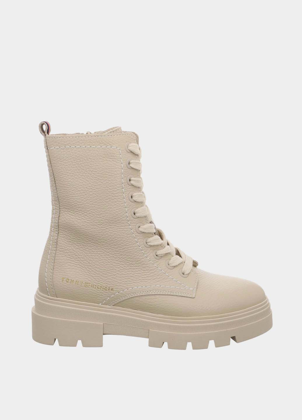 Осенние ботинки берцы Tommy Hilfiger на тракторной подошве