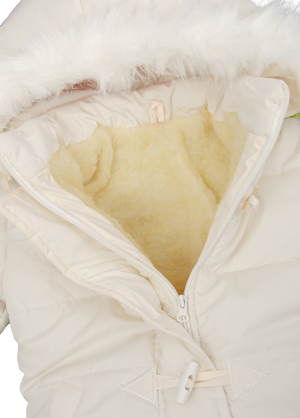 Молочная зимняя куртка Vestes