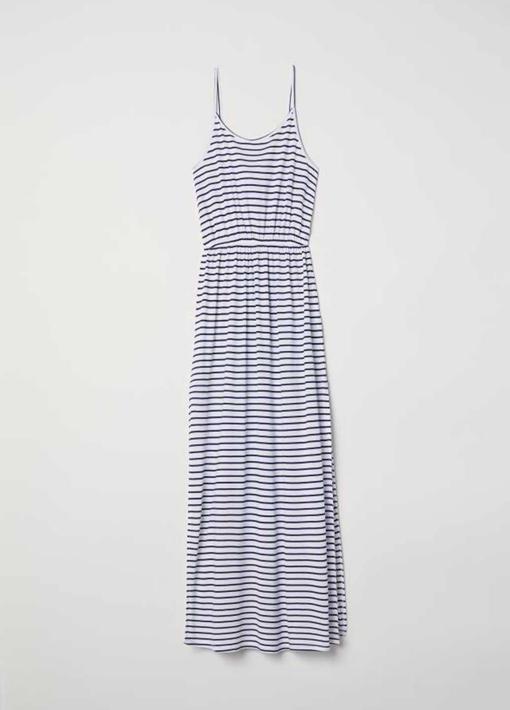 Комбинированное кэжуал платье H&M в полоску