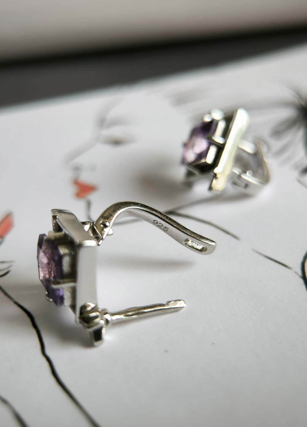 Сережки Silver Flame (354214446)