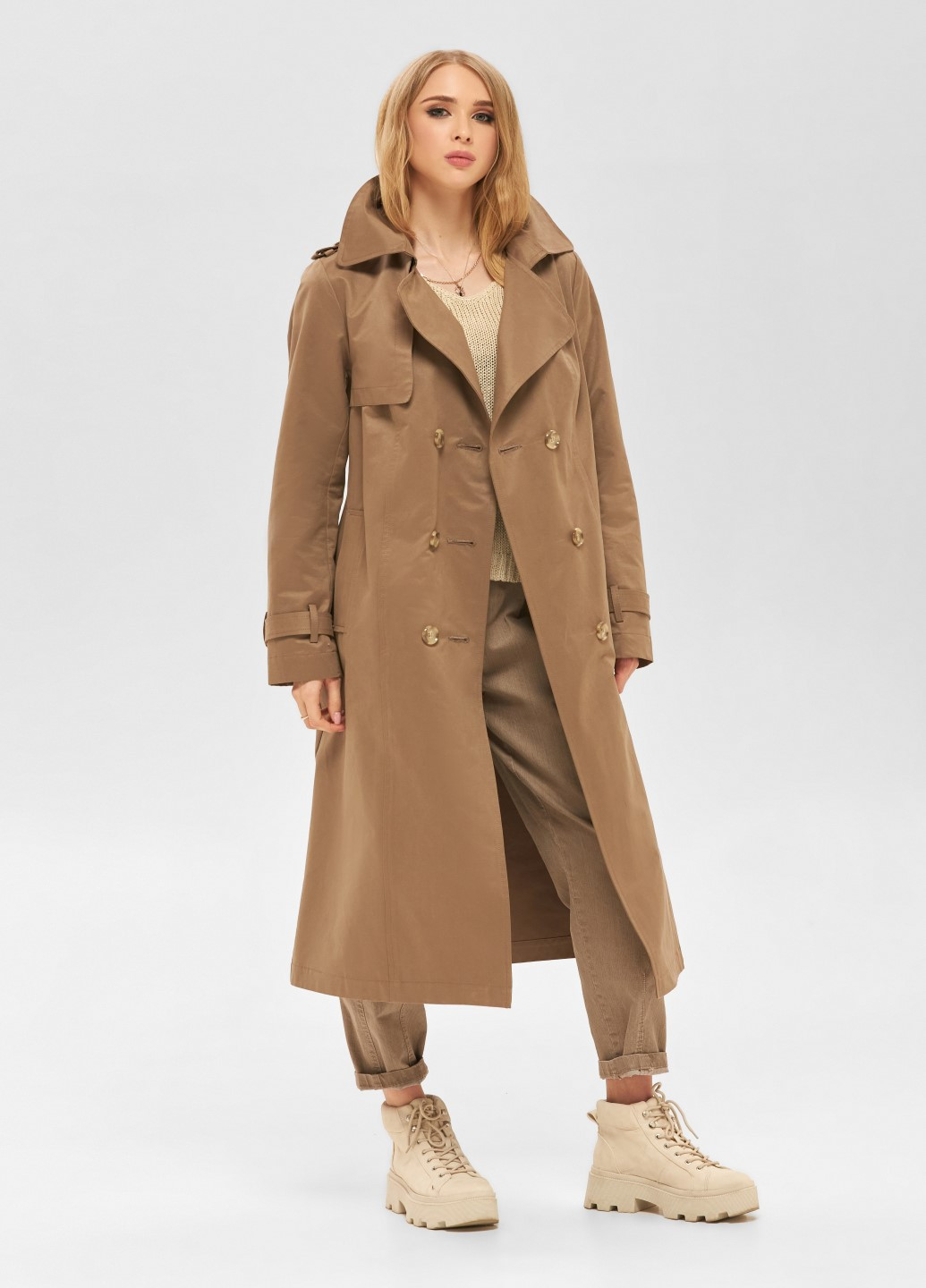 Плащ MN тренчкот на пуговицах демисезон (214910825)