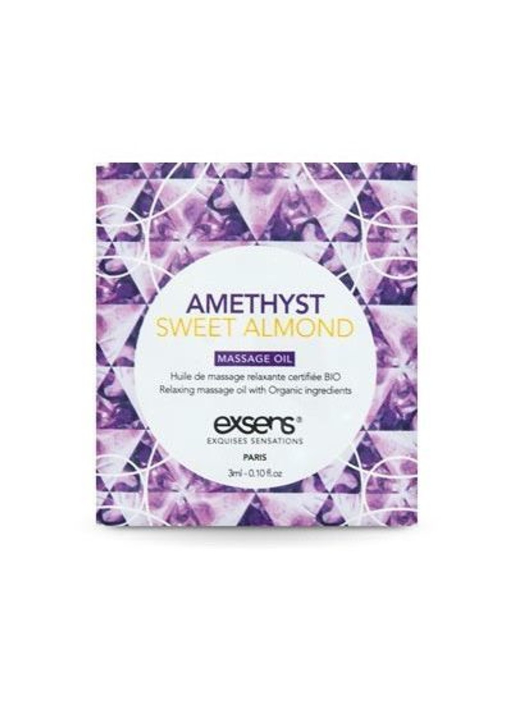 Пробник масажного масла Amethyst Sweet Almond 3мл Exsens (252607158)