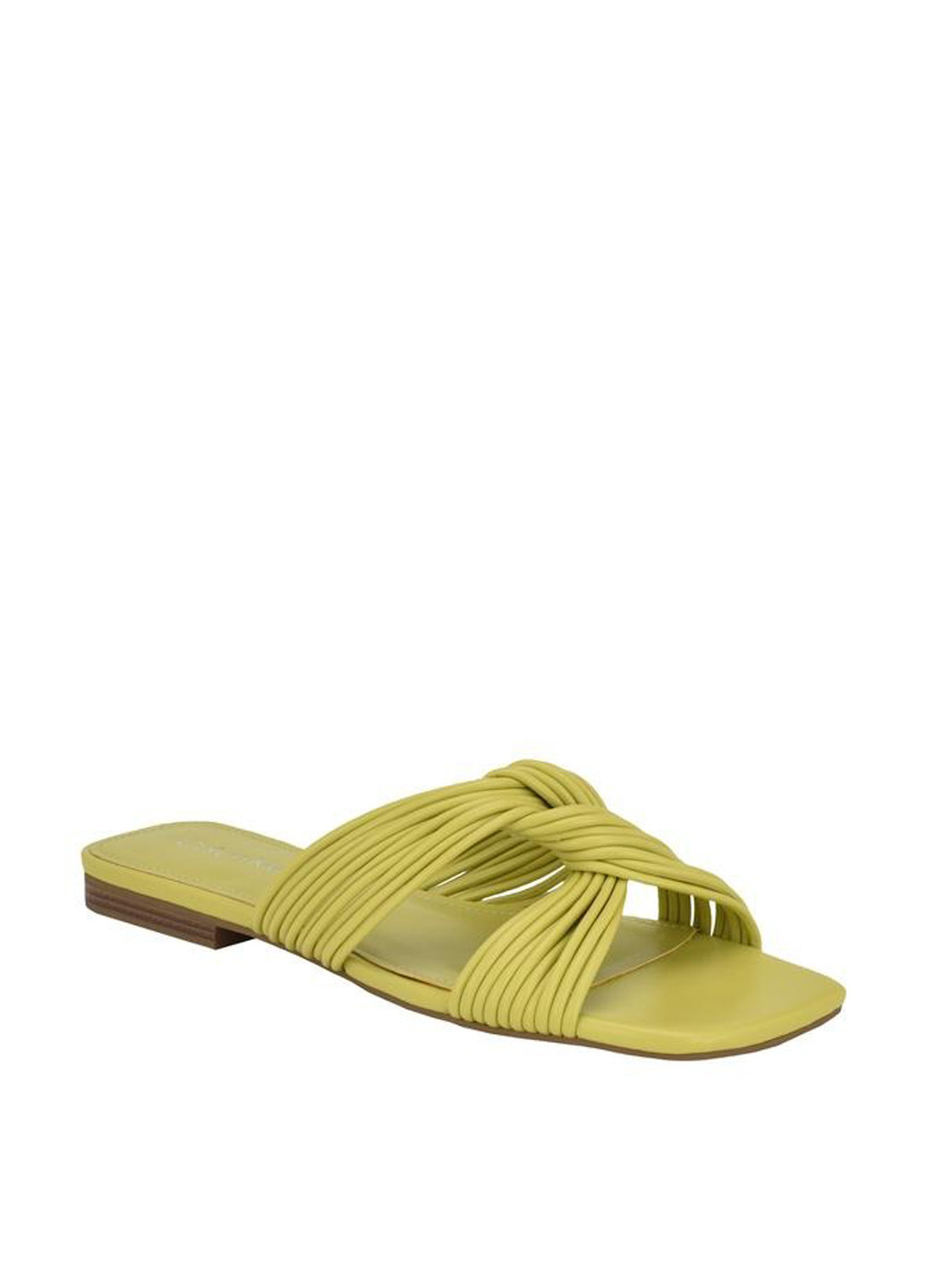 Оливковые шлепанцы Calvin Klein плетение