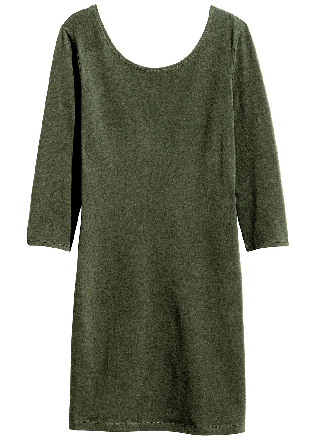 Оливково-зелена кежуал сукня H&M однотонна