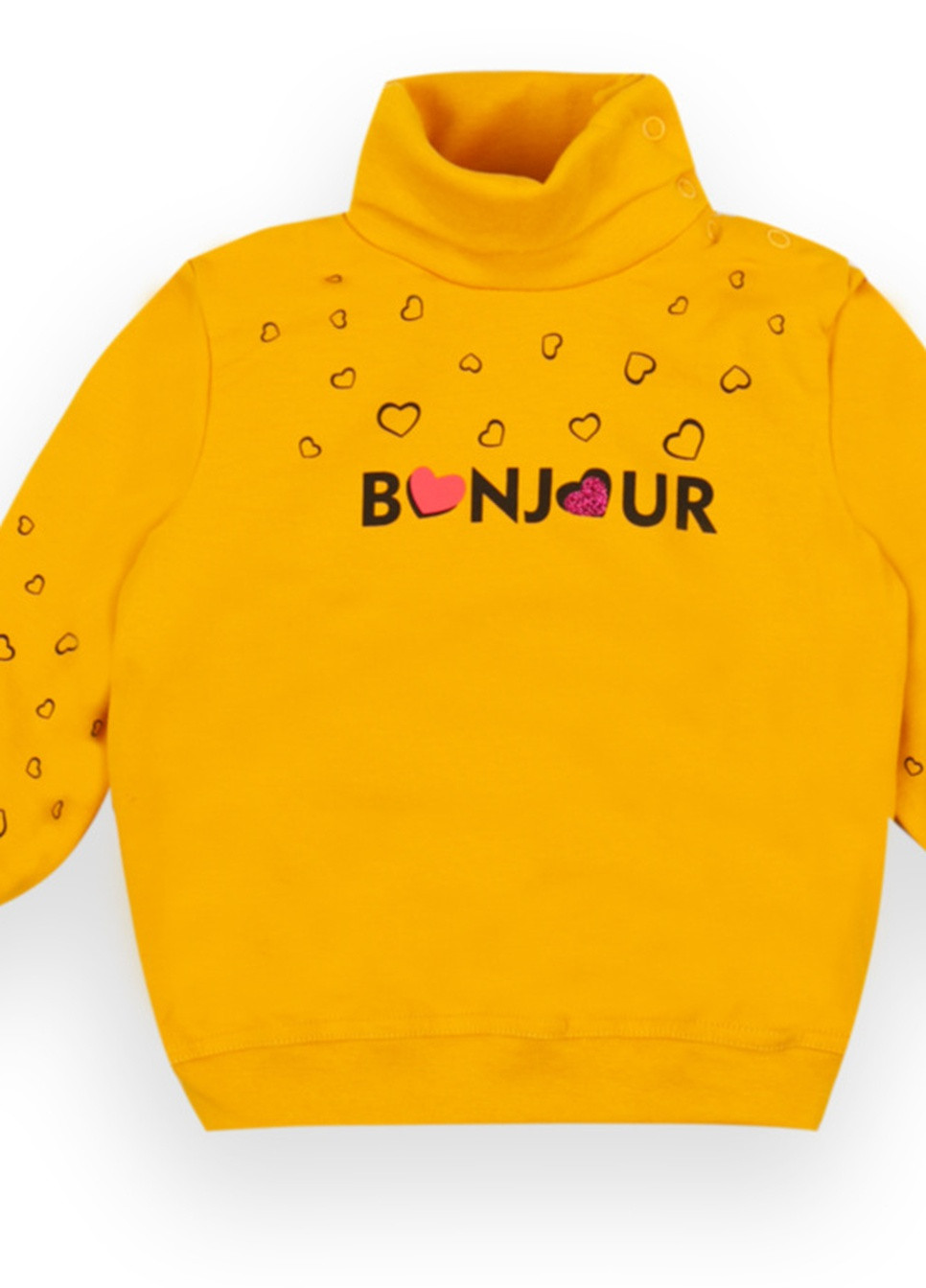 Желтый зимний детский свитер для девочек *бонжур* Габби