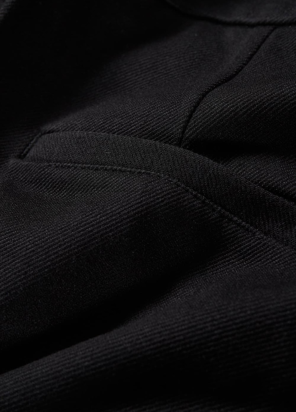 Черные кэжуал демисезонные прямые, укороченные брюки C&A
