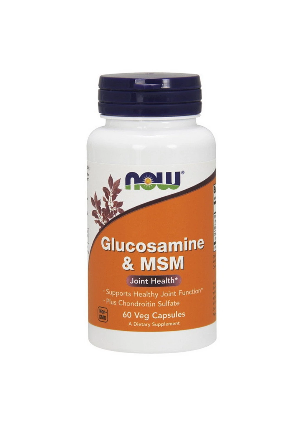 Глюкозамін МСМ Glucosamine & MSM (60 капс) нау фудс Now Foods (255409818)
