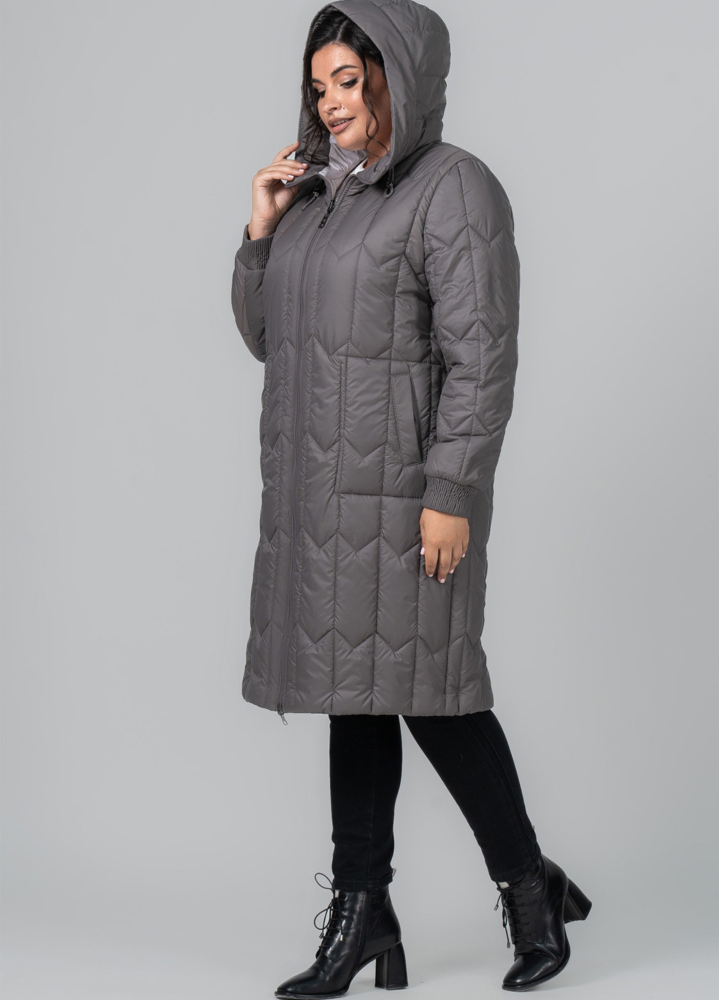 Кавове демісезонне Пальто двостороннє A'll Posa