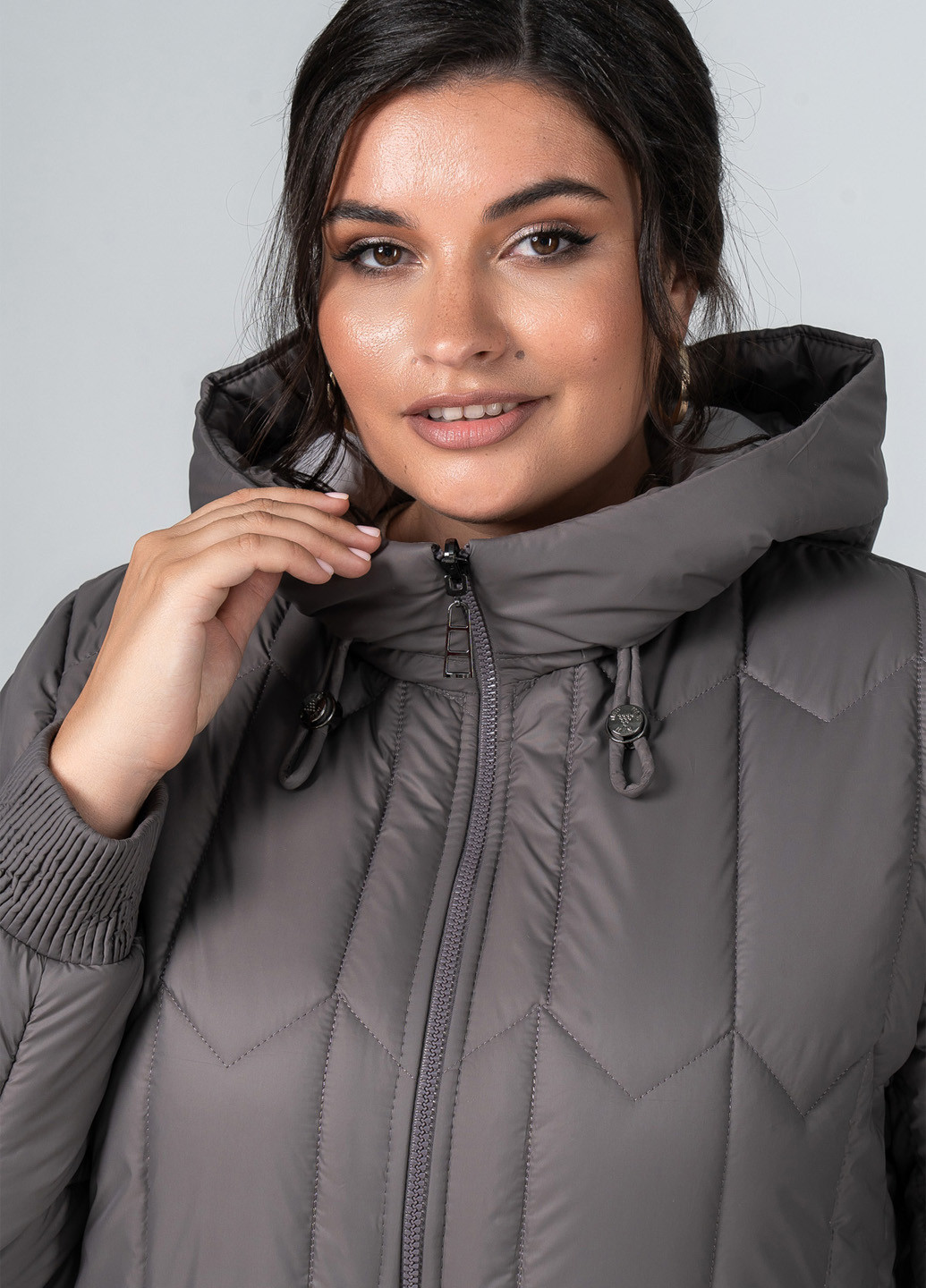 Кавове демісезонне Пальто двостороннє A'll Posa