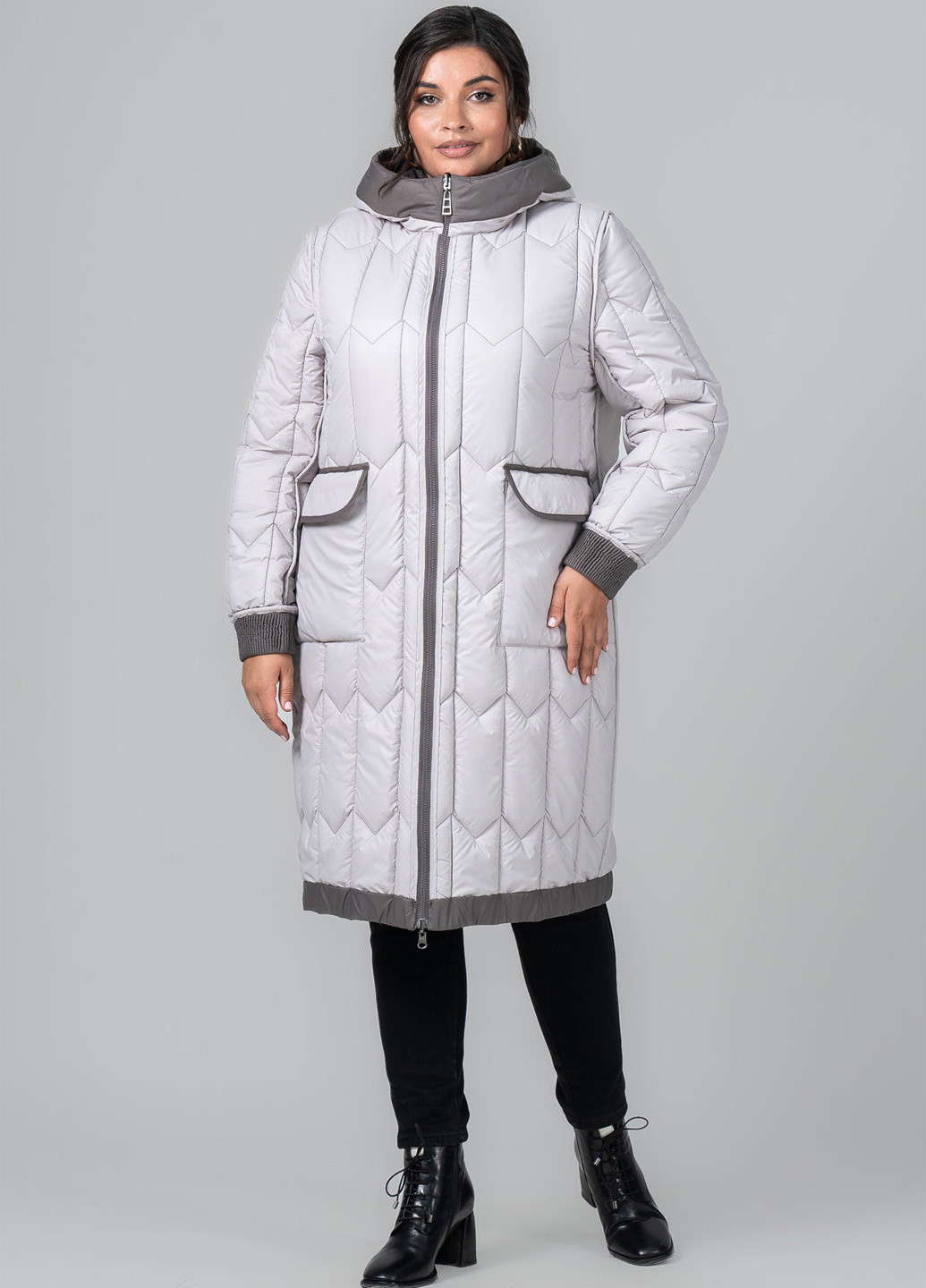 Кавове демісезонне Пальто двостороннє A'll Posa