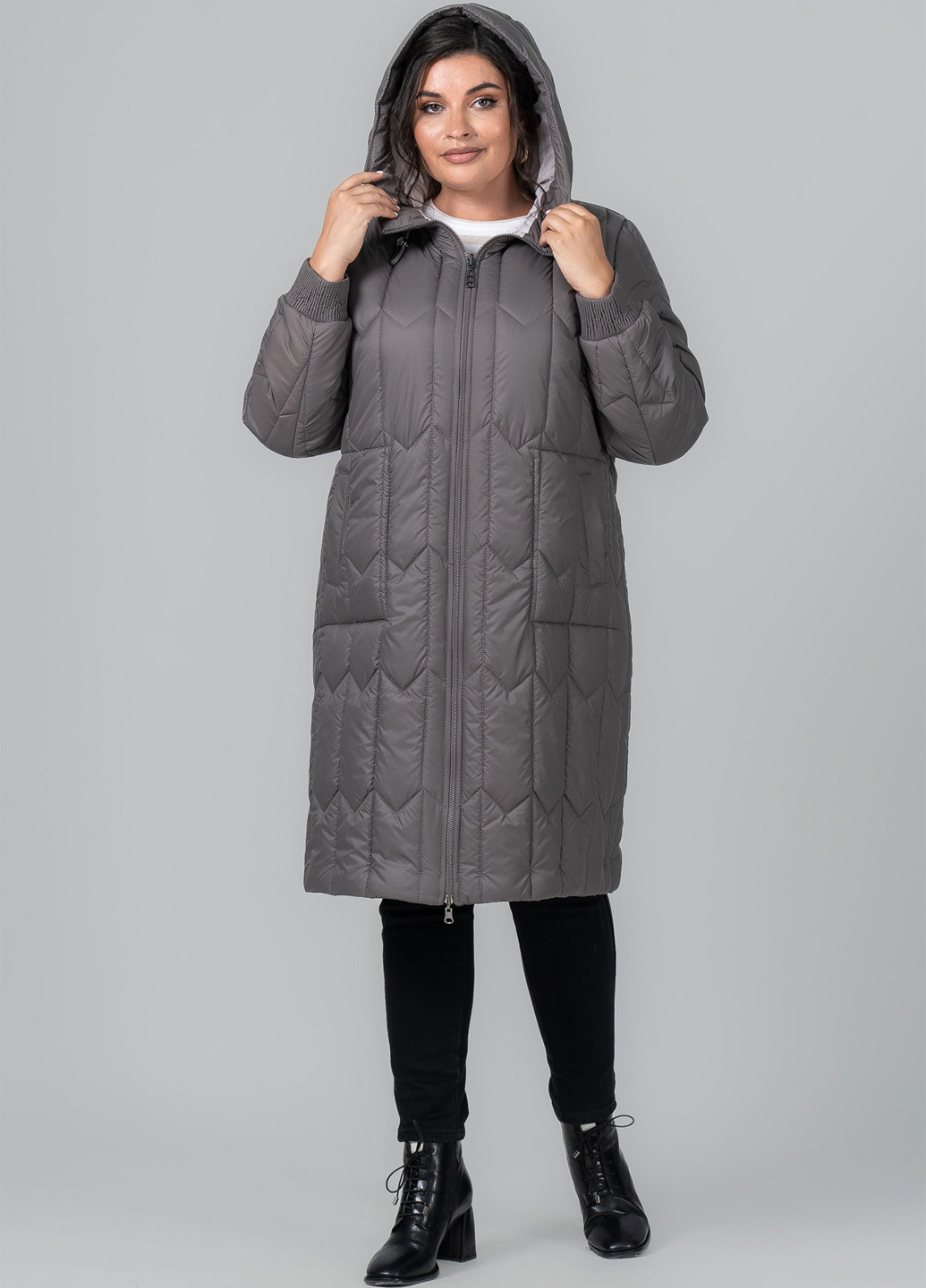 Кавове демісезонне Пальто двостороннє A'll Posa