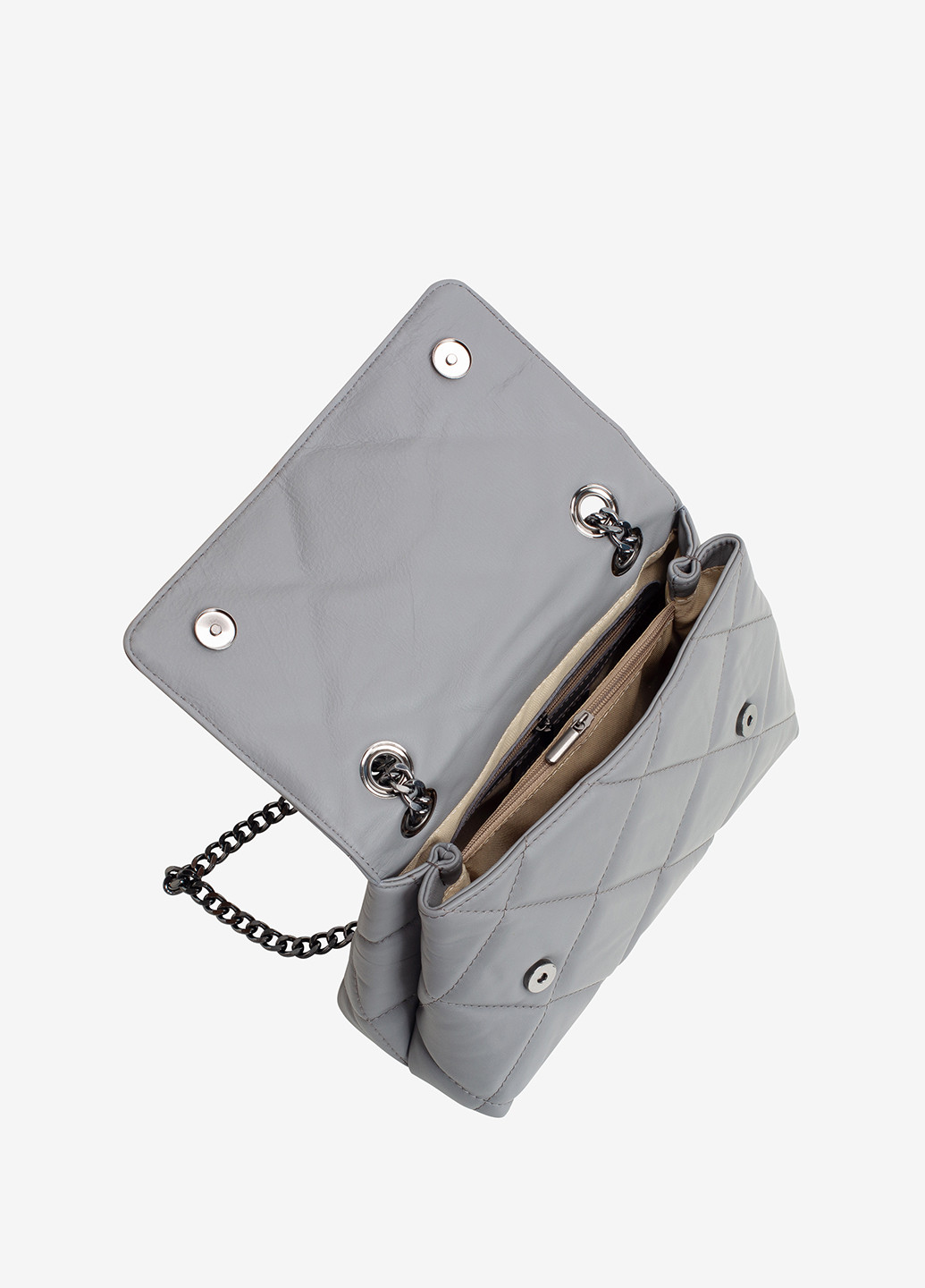 Сумка жіноча на ланцюжках крос-боді середня Сrossbody Nappa Regina Notte (249624541)